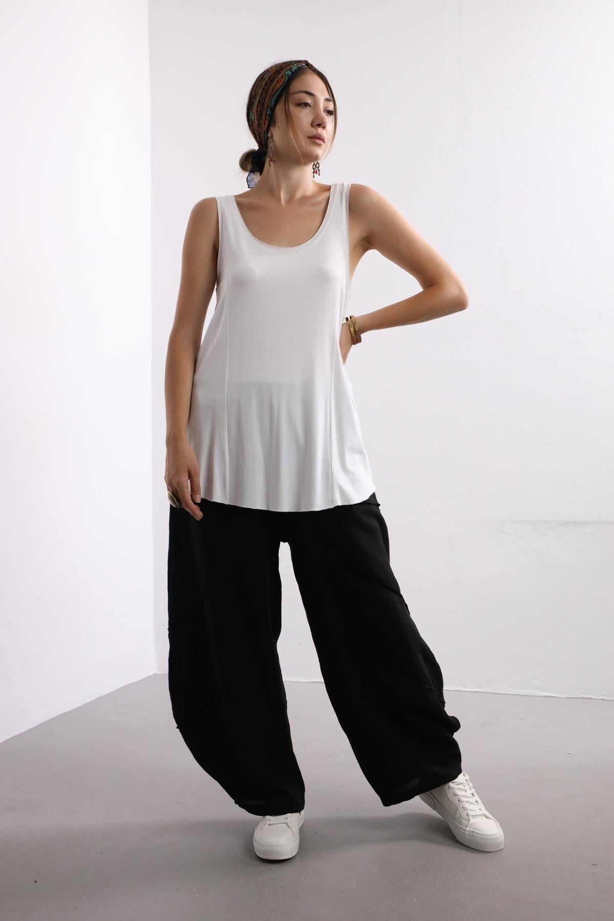 Beyaz Basic Atlet - Şaman Butik Beyaz Basic Atlet