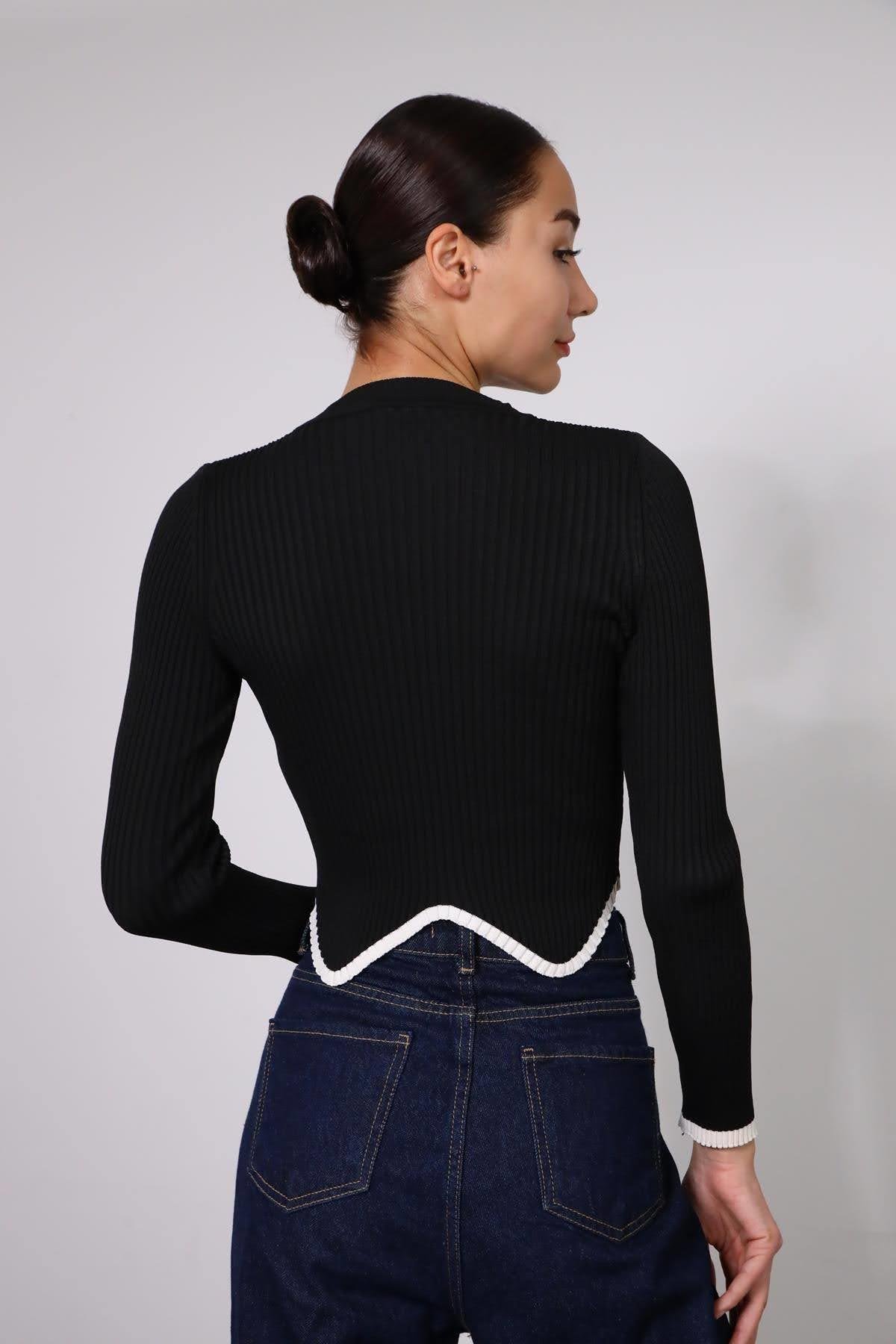  Siyah Triko Body Kazak