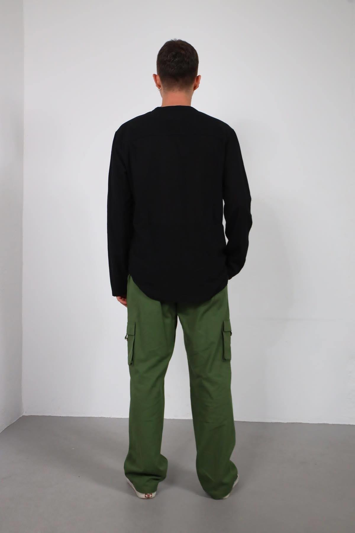  Siyah Hakim Yaka Berto Gömlek