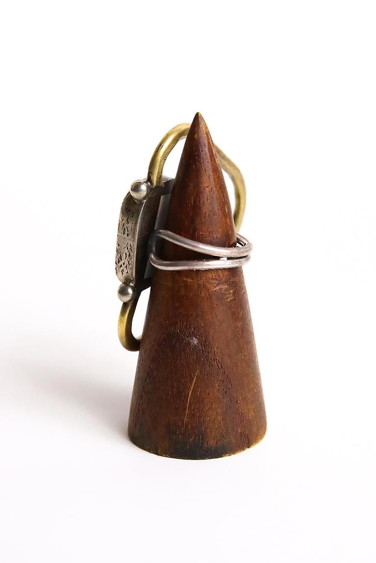  Gümüş Kaplama Bronz Tasarım Yeşim Taşlı Yüzük