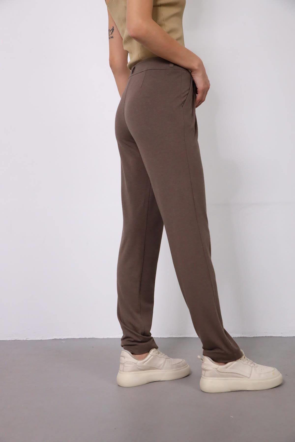  Vizon Pile Detay Rahat Pantolon