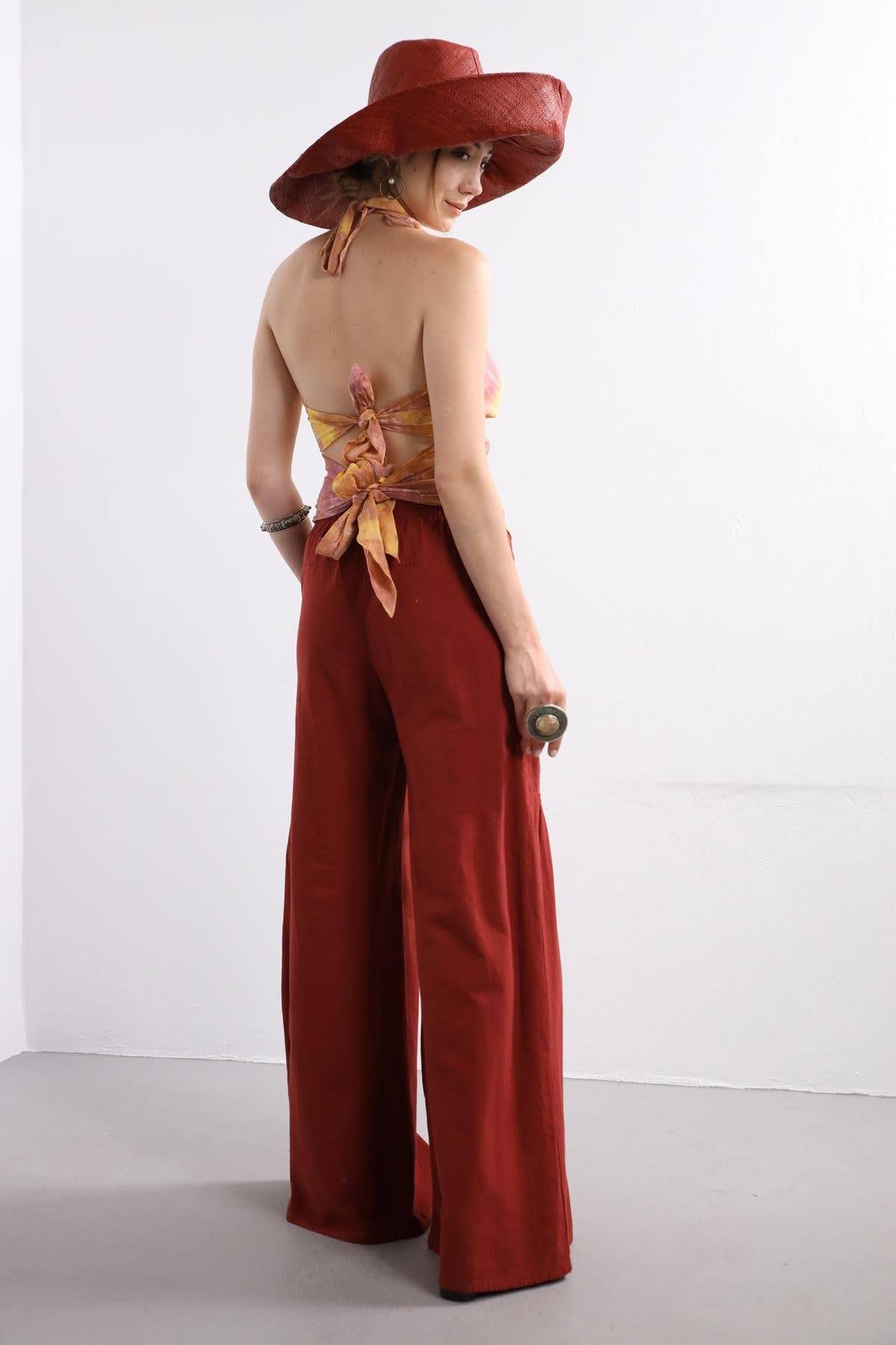 Batikli Bulmaca Bluz - Şaman Butik Batikli Bulmaca Bluz