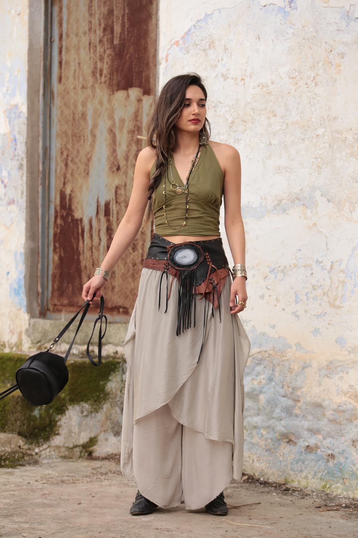 Open Back Tie Top - Şaman Butik | Boho Fashion Open Back Tie Top