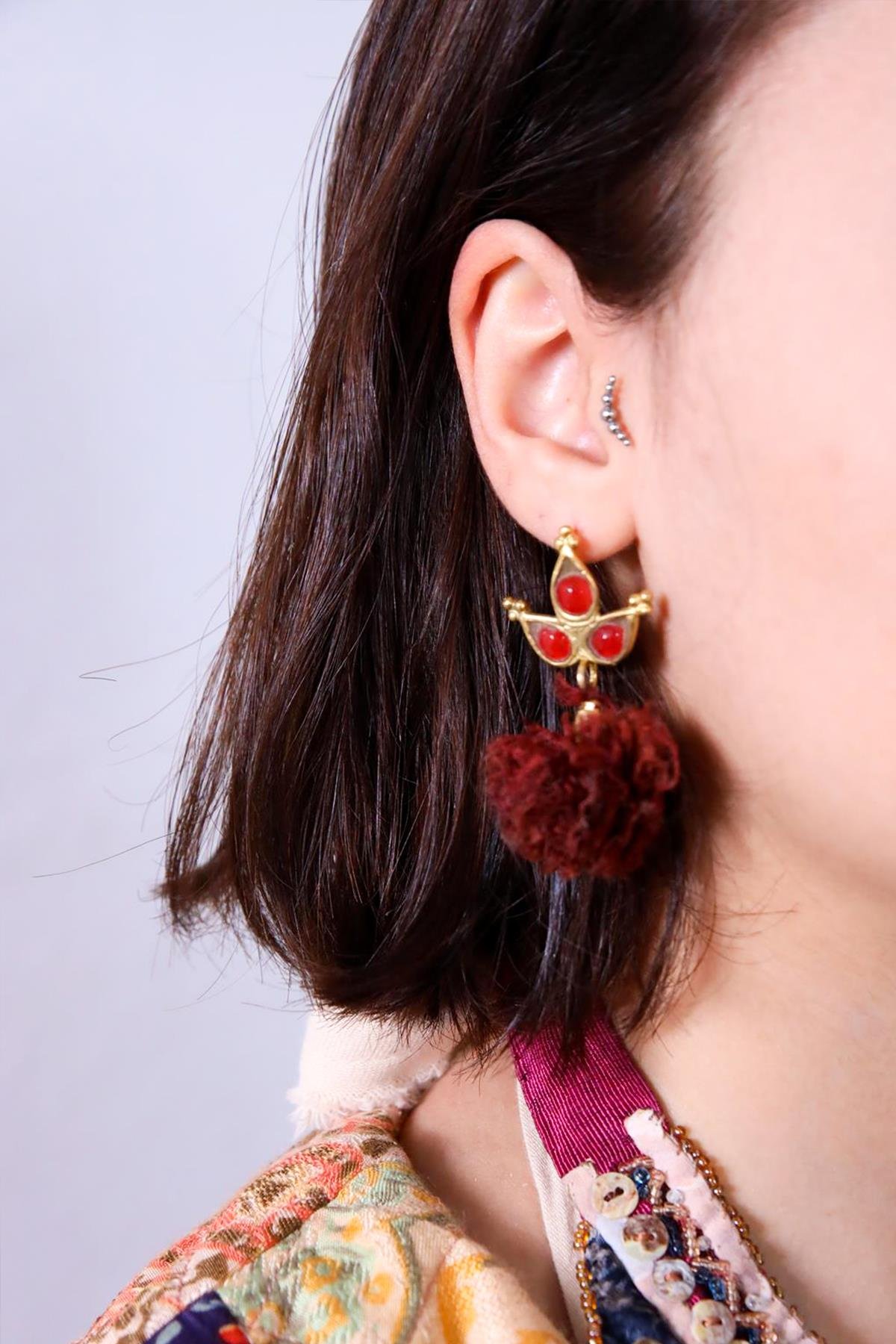  Altın Kaplama Bronz Küpe