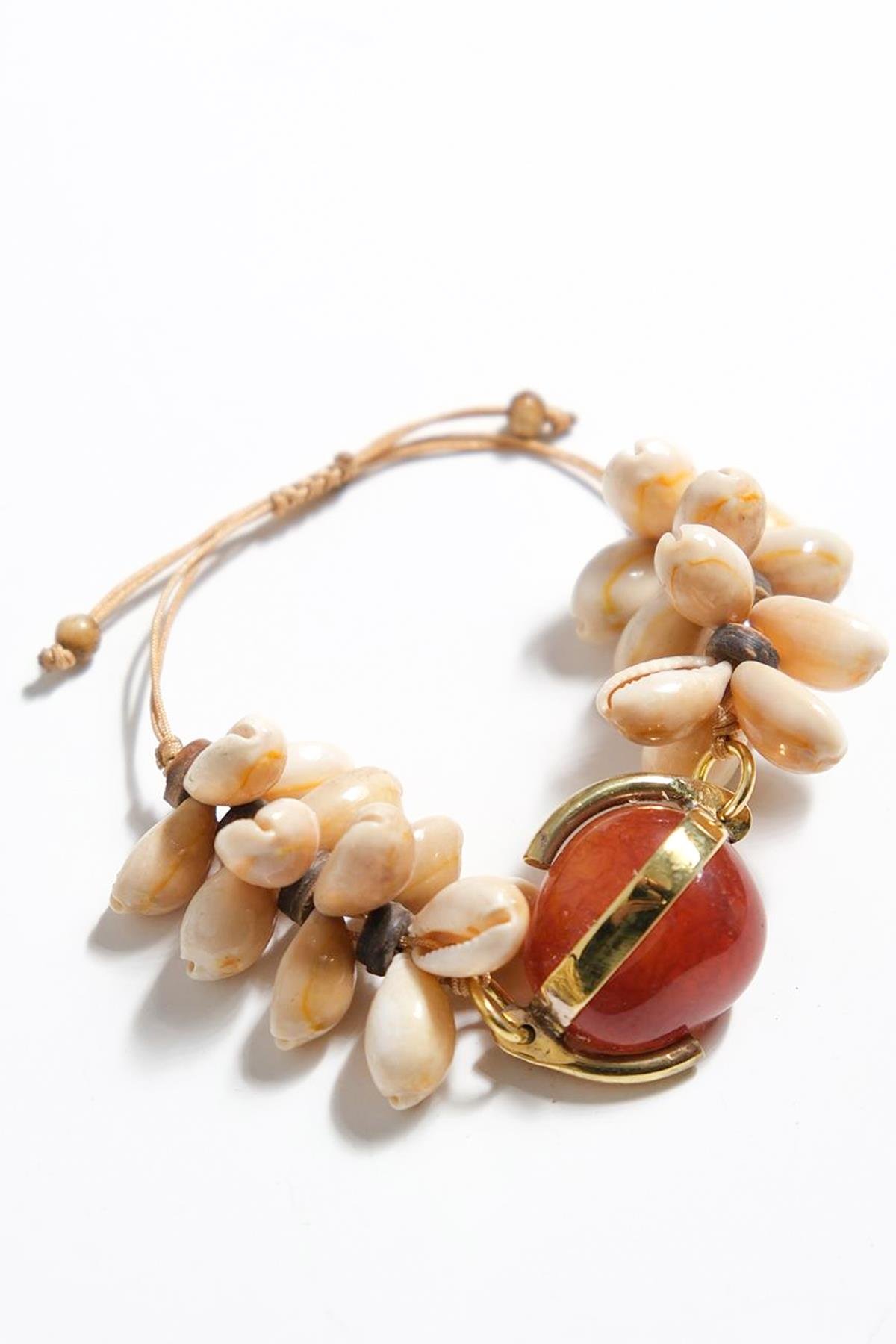 Deniz Kabuklu Reçine Özel El Yapımı Tasarım Bileklik - Şaman Butik Deniz Kabuklu Reçine Özel El Yapımı Tasarım Bileklik