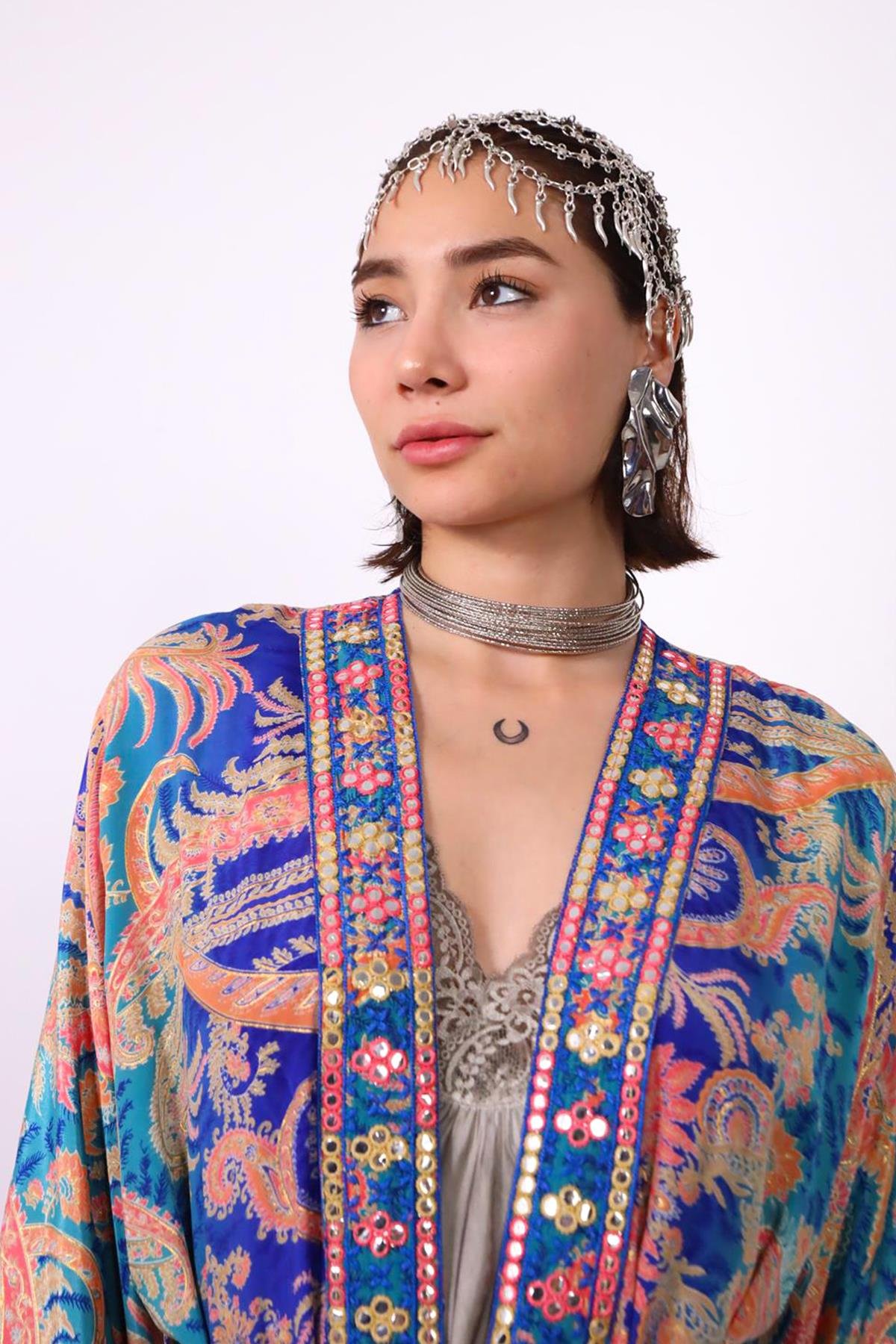 Gümüş Kaplama El Yapımı Saç Aksesuarı - Şaman Butik Gümüş Kaplama El Yapımı Saç Aksesuarı