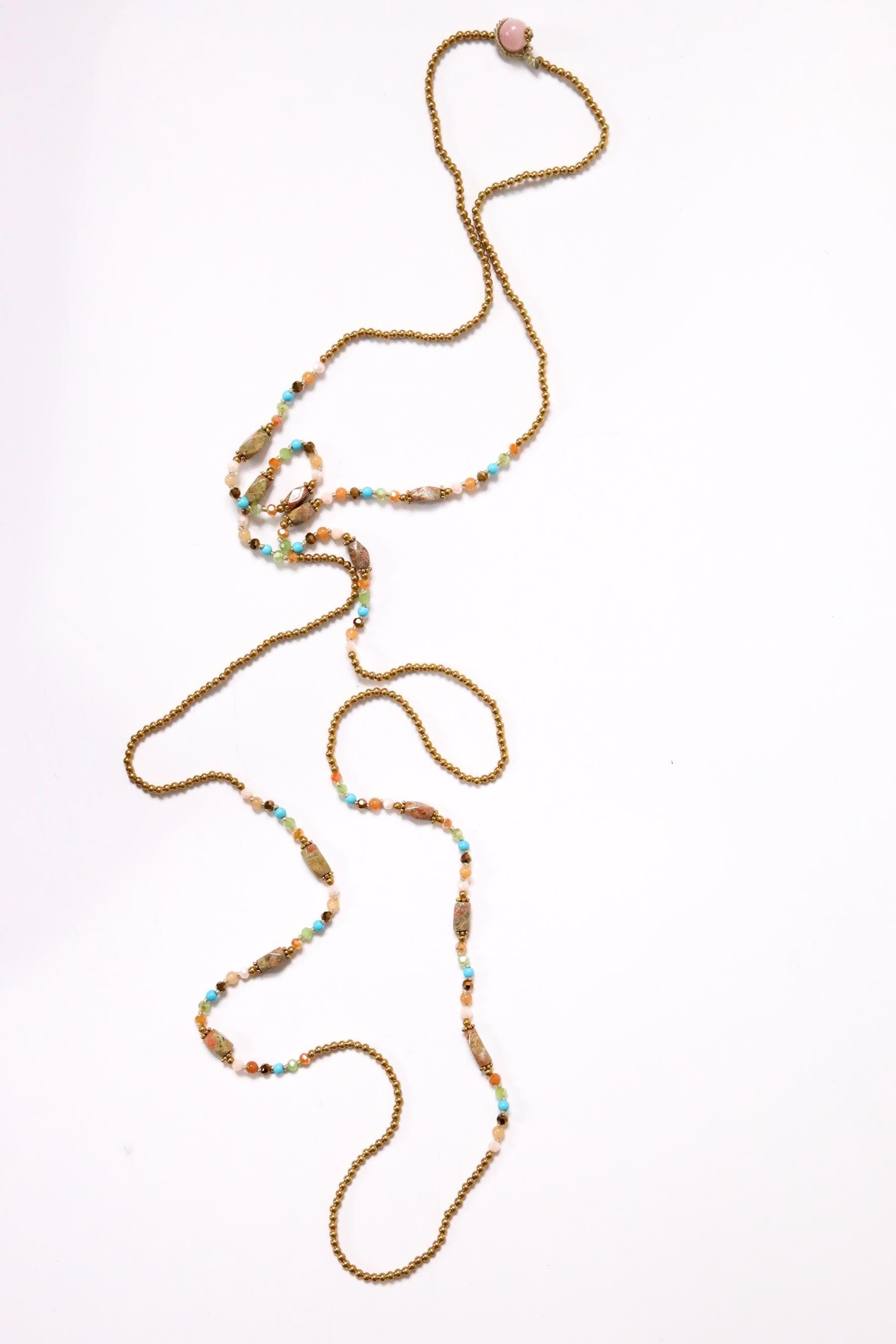  Gerçek Turkuaz İnci Bronz Kolye