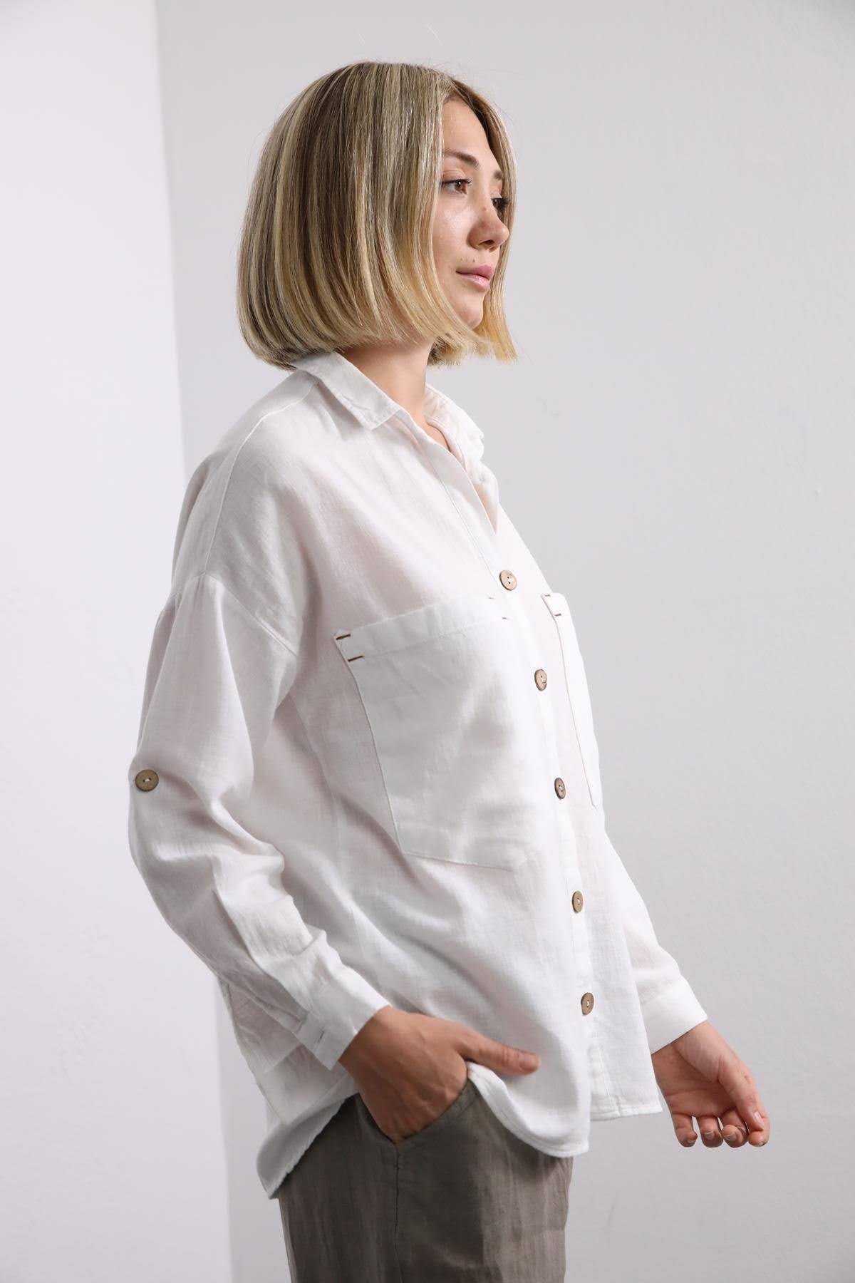 White Big Pocket Shirt White Big Pocket Shirt