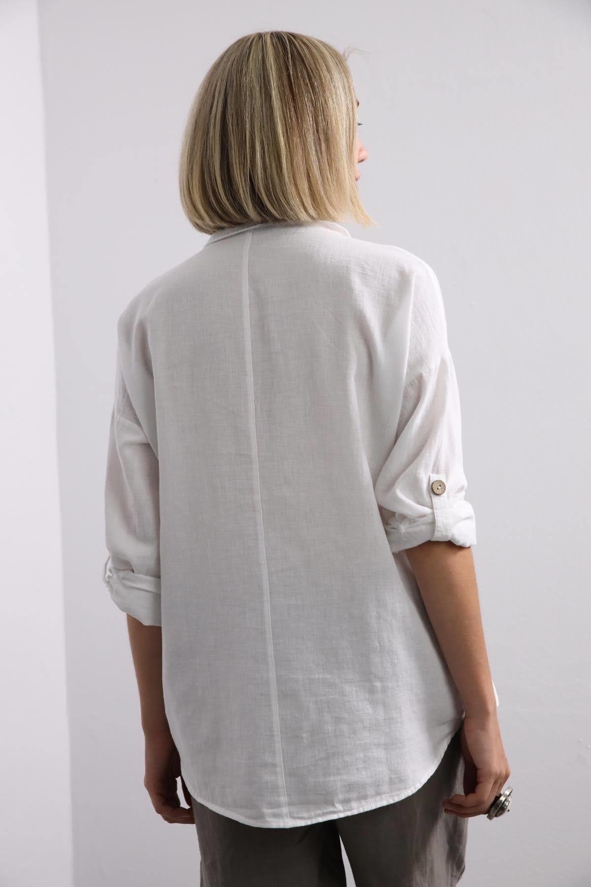 White Big Pocket Shirt White Big Pocket Shirt