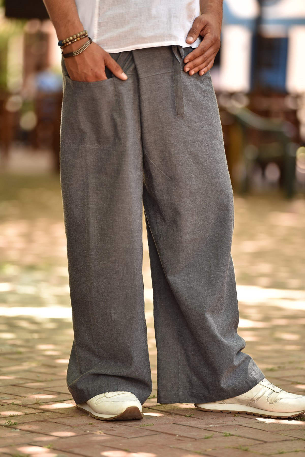 Gri Balıkçı Pantolon