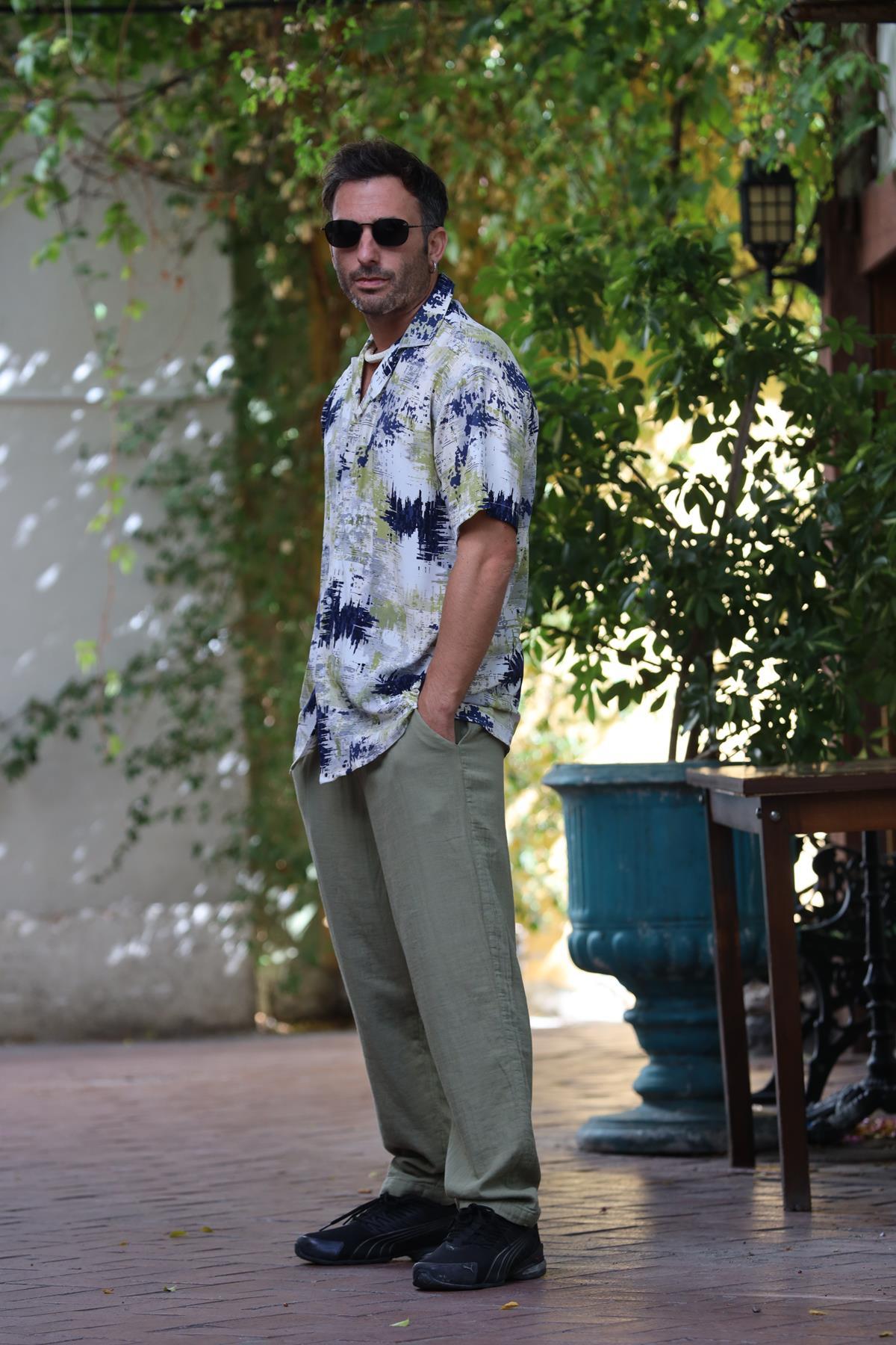 Haki Erkek Müslin Pantolon