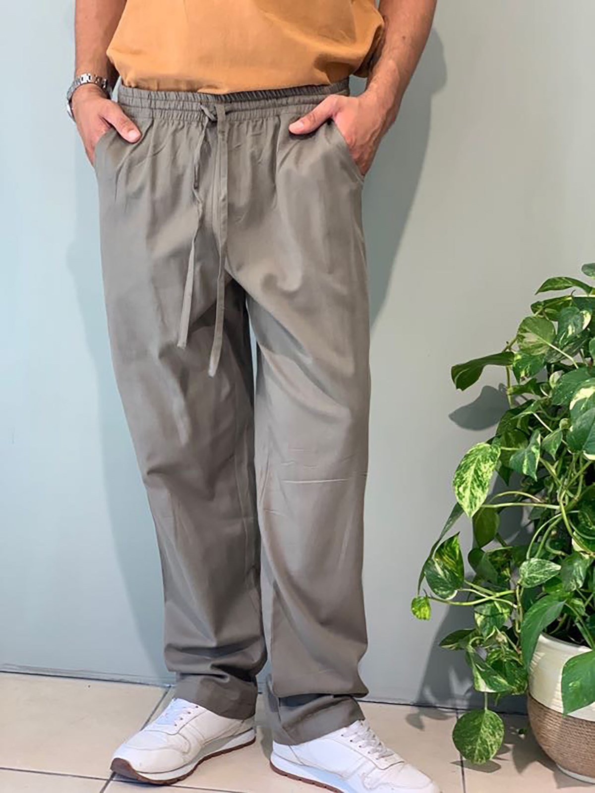 Haki Rahat Kesim Erkek Pantolon