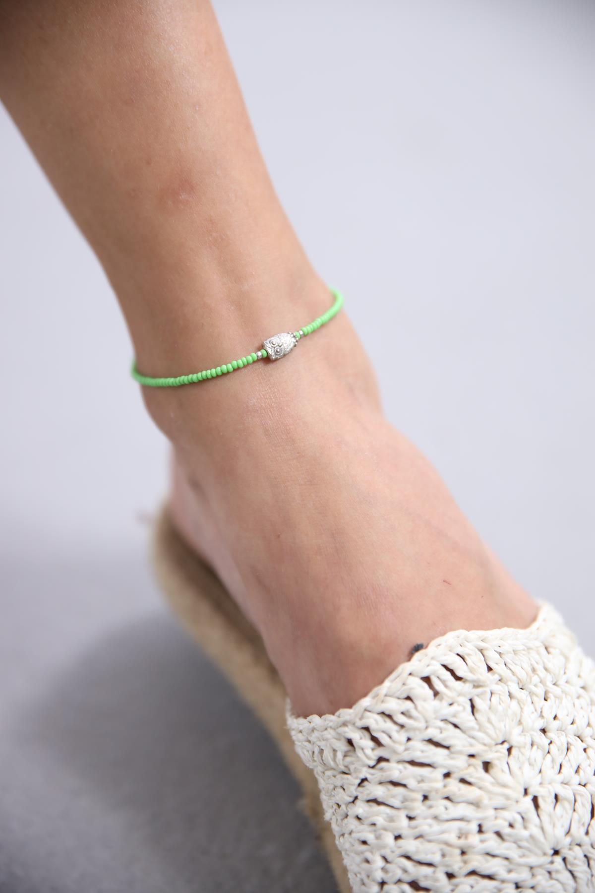 Baykuş Motifli Boncuklu Tasarım Halhal - Şaman Butik Baykuş Motifli Boncuklu Tasarım Halhal