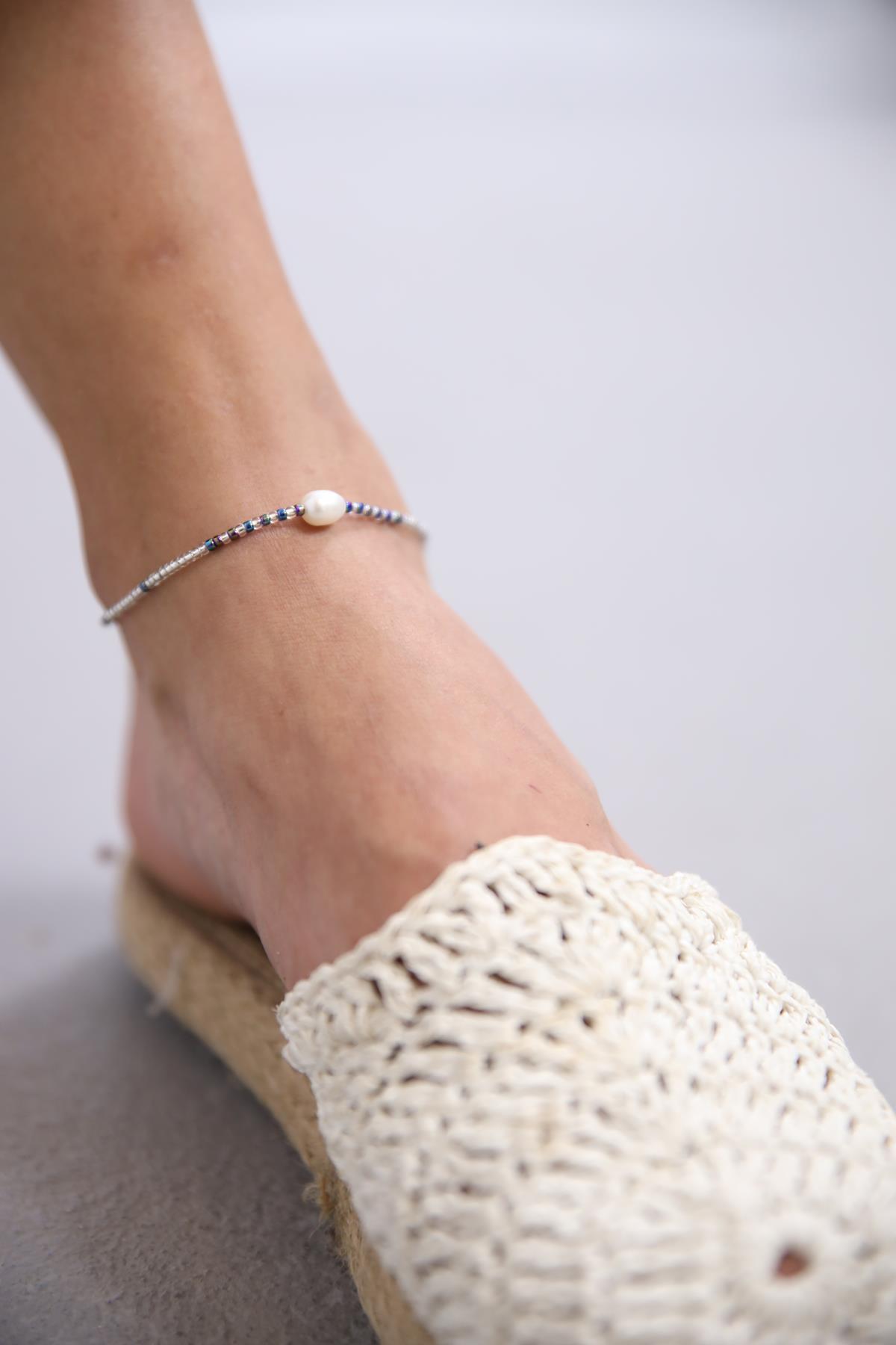 İnci ve Boncuklu Tasarım Halhal - Şaman Butik İnci ve Boncuklu Tasarım Halhal