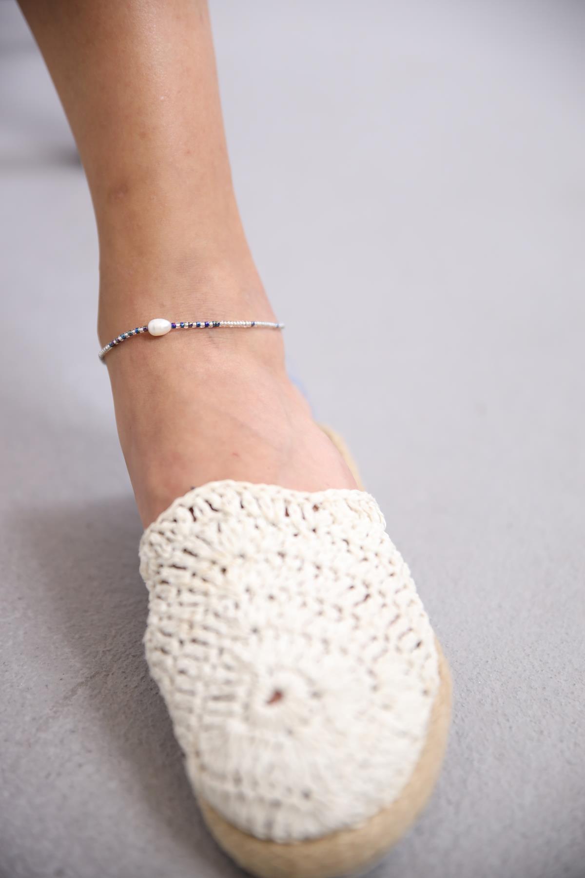 İnci ve Boncuklu Tasarım Halhal - Şaman Butik İnci ve Boncuklu Tasarım Halhal