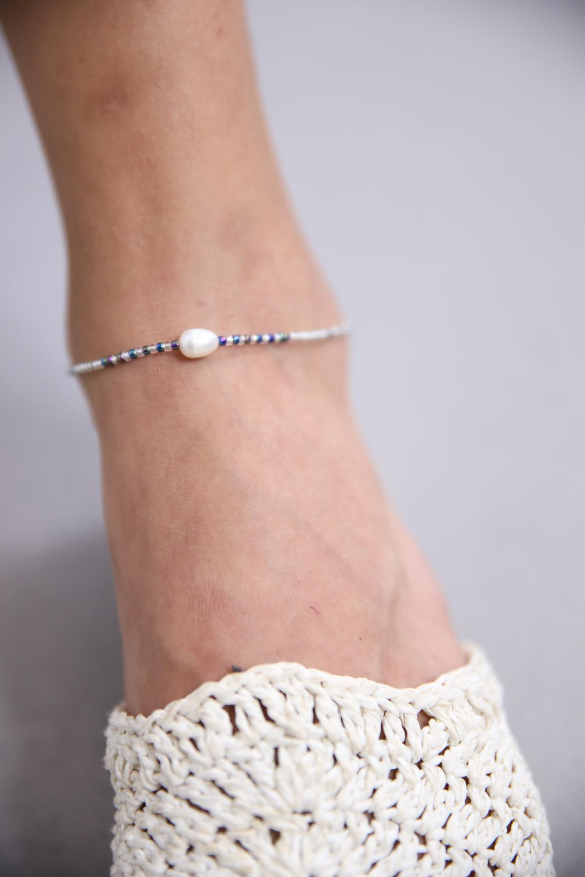 İnci ve Boncuklu Tasarım Halhal - Şaman Butik İnci ve Boncuklu Tasarım Halhal