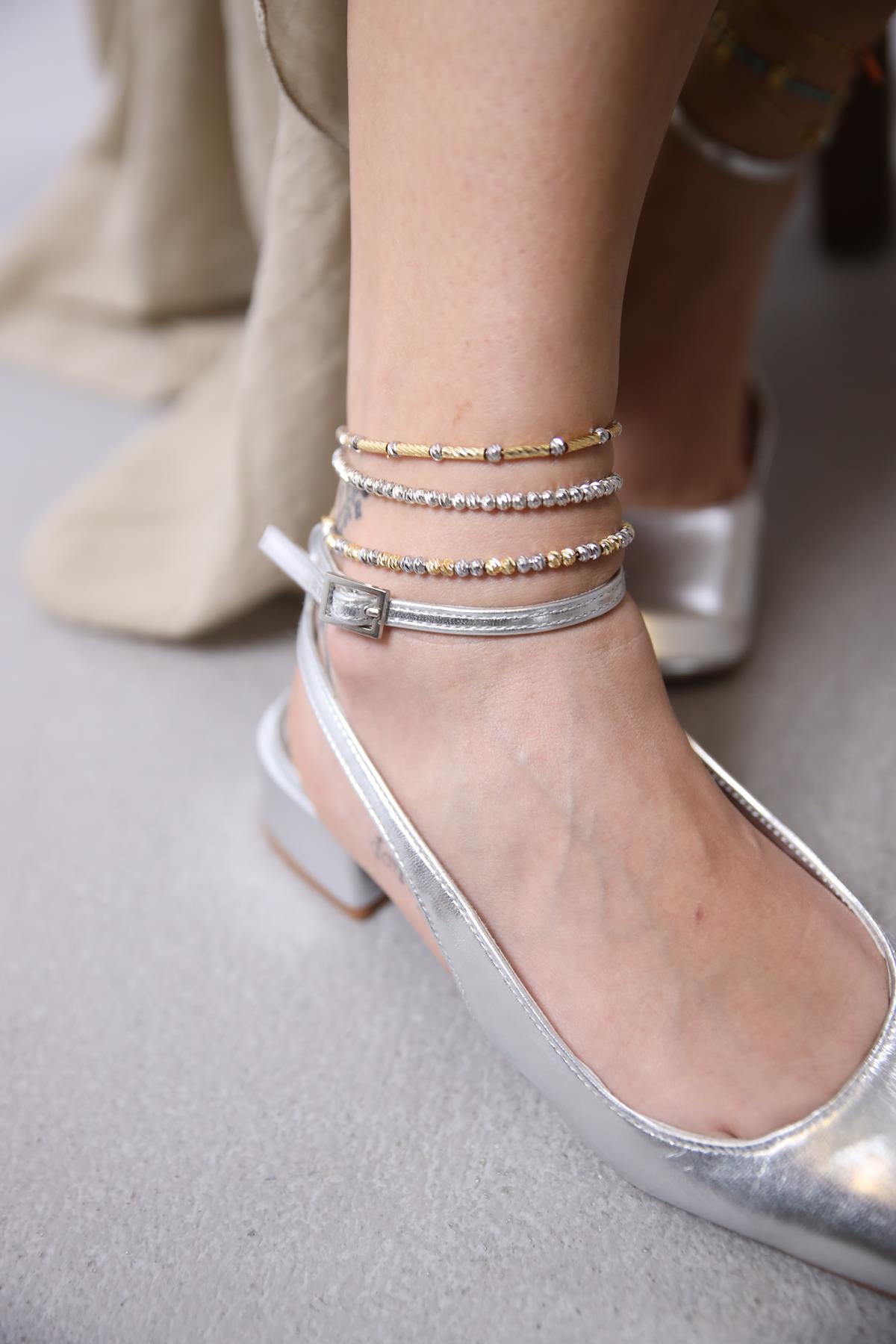 Kaplama Boncuk Tasarım Halhal - Şaman Butik Kaplama Boncuk Tasarım Halhal