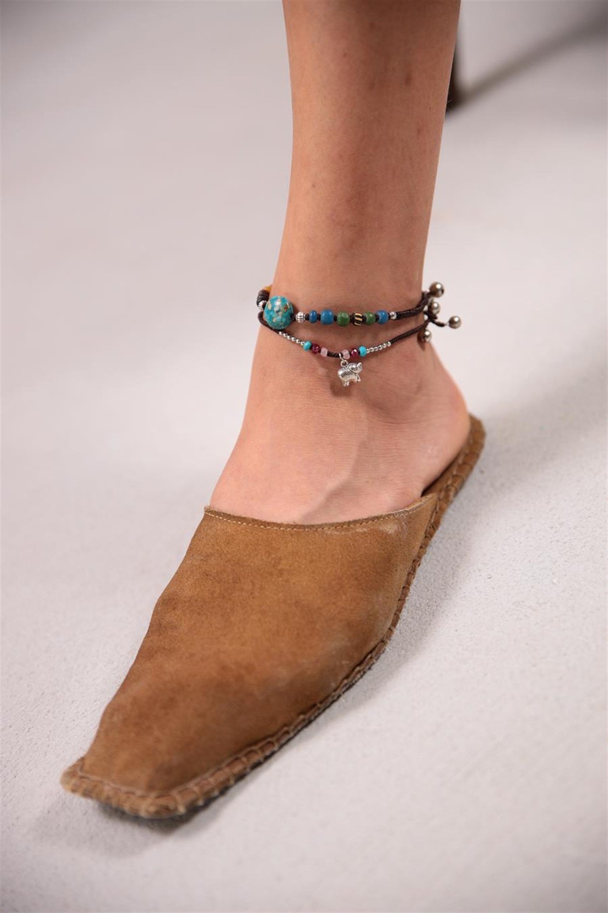  Mermer Desenli Turkuaz Taş Detaylı Tasarım Halhal