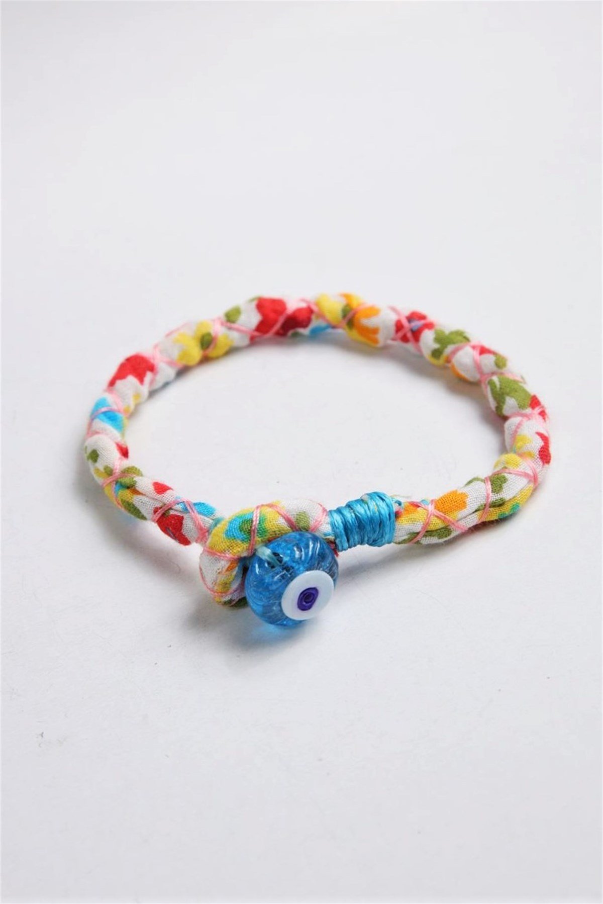  Seramik Nazar Boncuk Detaylı Renkli Tasarım Halhal