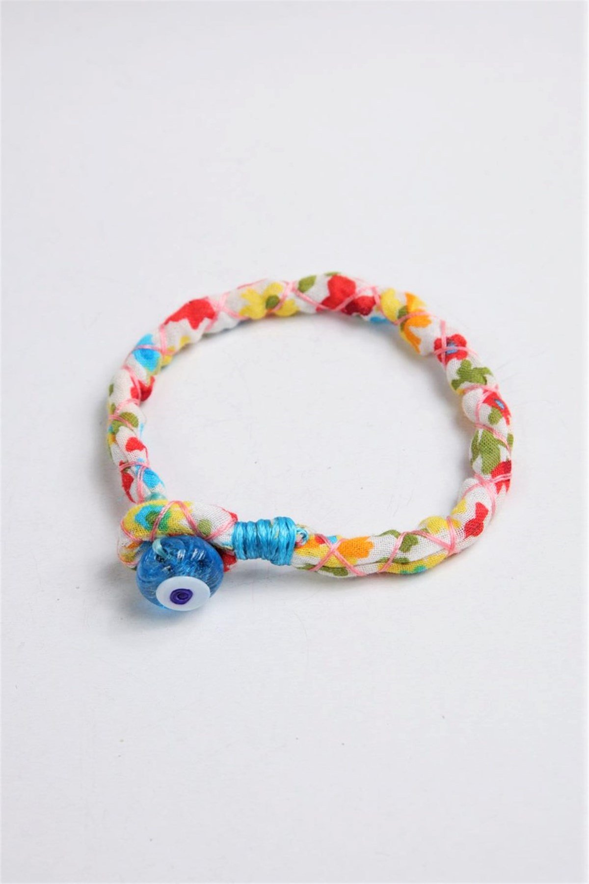  Seramik Nazar Boncuk Detaylı Renkli Tasarım Halhal