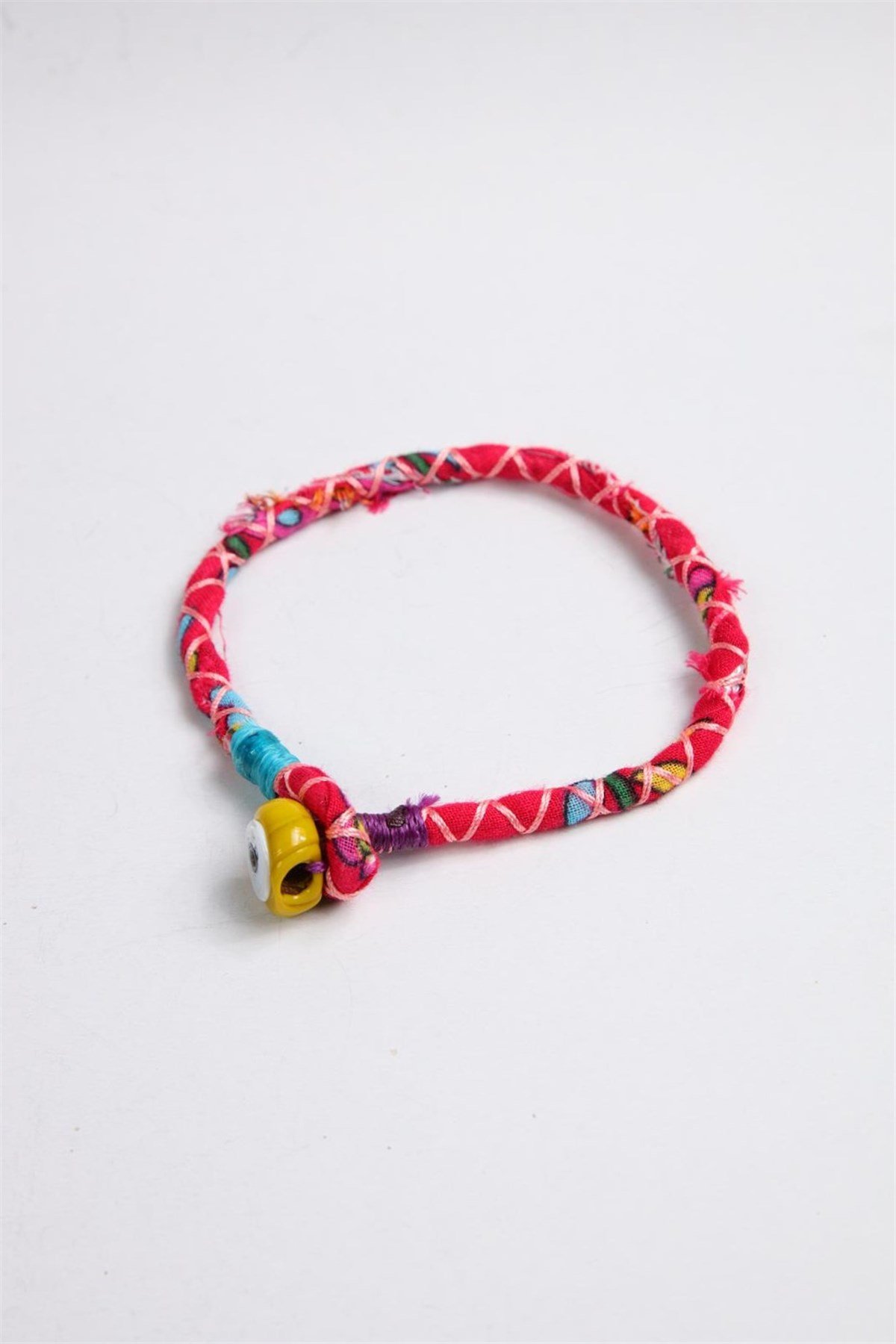  Seramik Nazar Boncuk Detaylı Renkli Tasarım Halhal