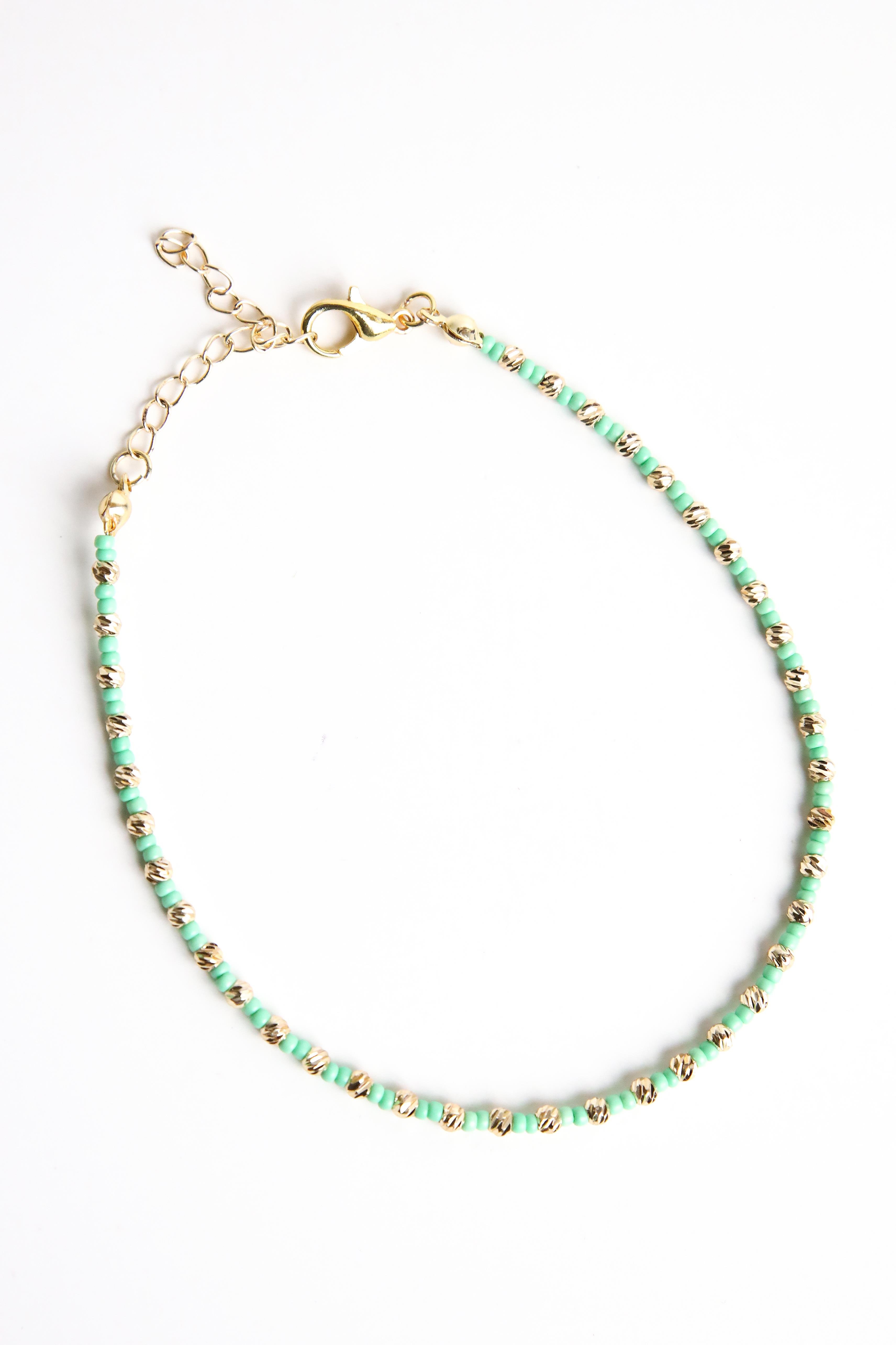 Su Yeşili Dorika Halhal - Şaman Butik Su Yeşili Dorika Halhal