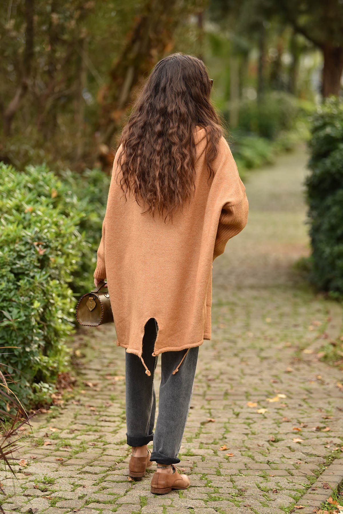  Taba Kapüşonlu Cep Detay Kısa Hırka