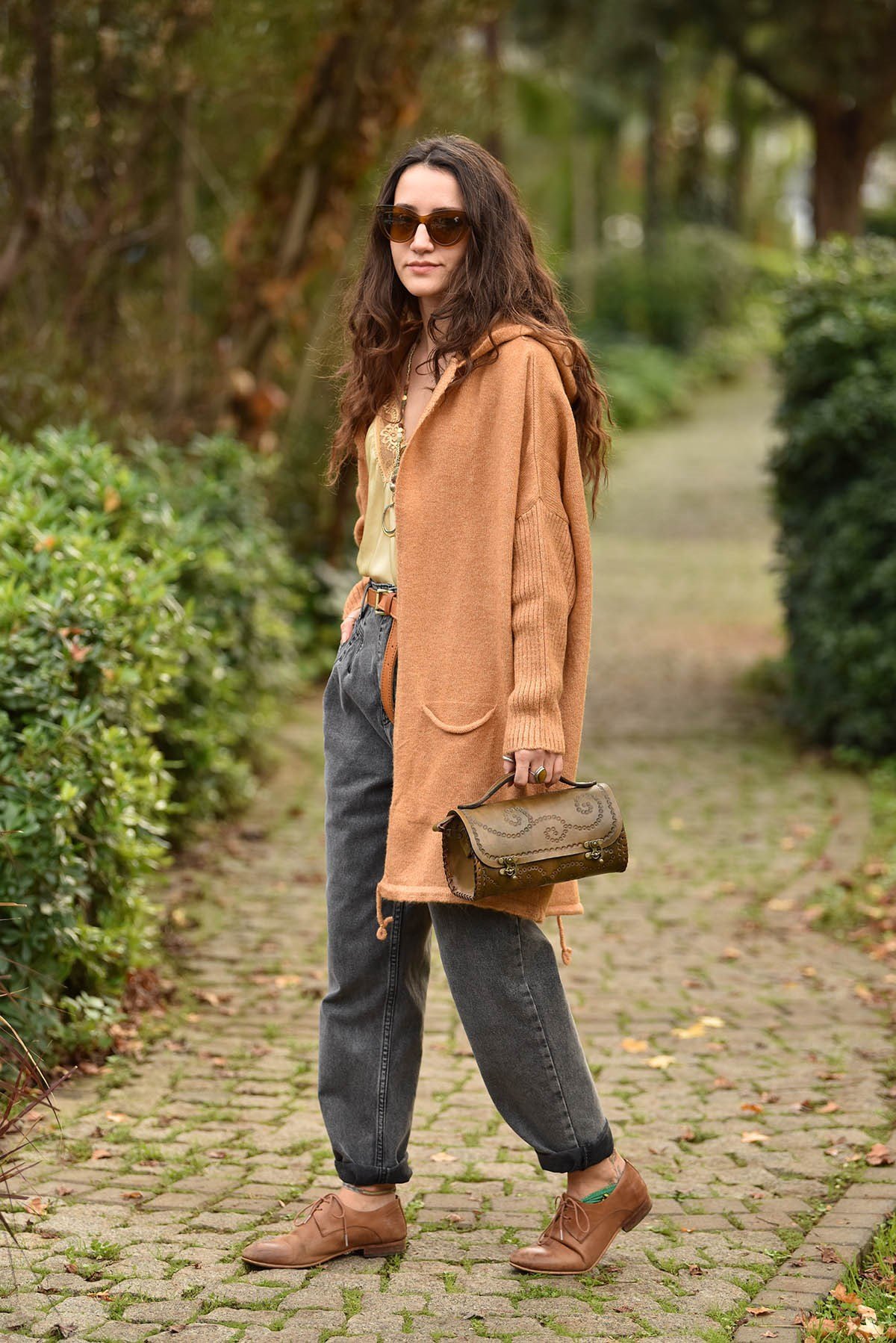  Taba Kapüşonlu Cep Detay Kısa Hırka