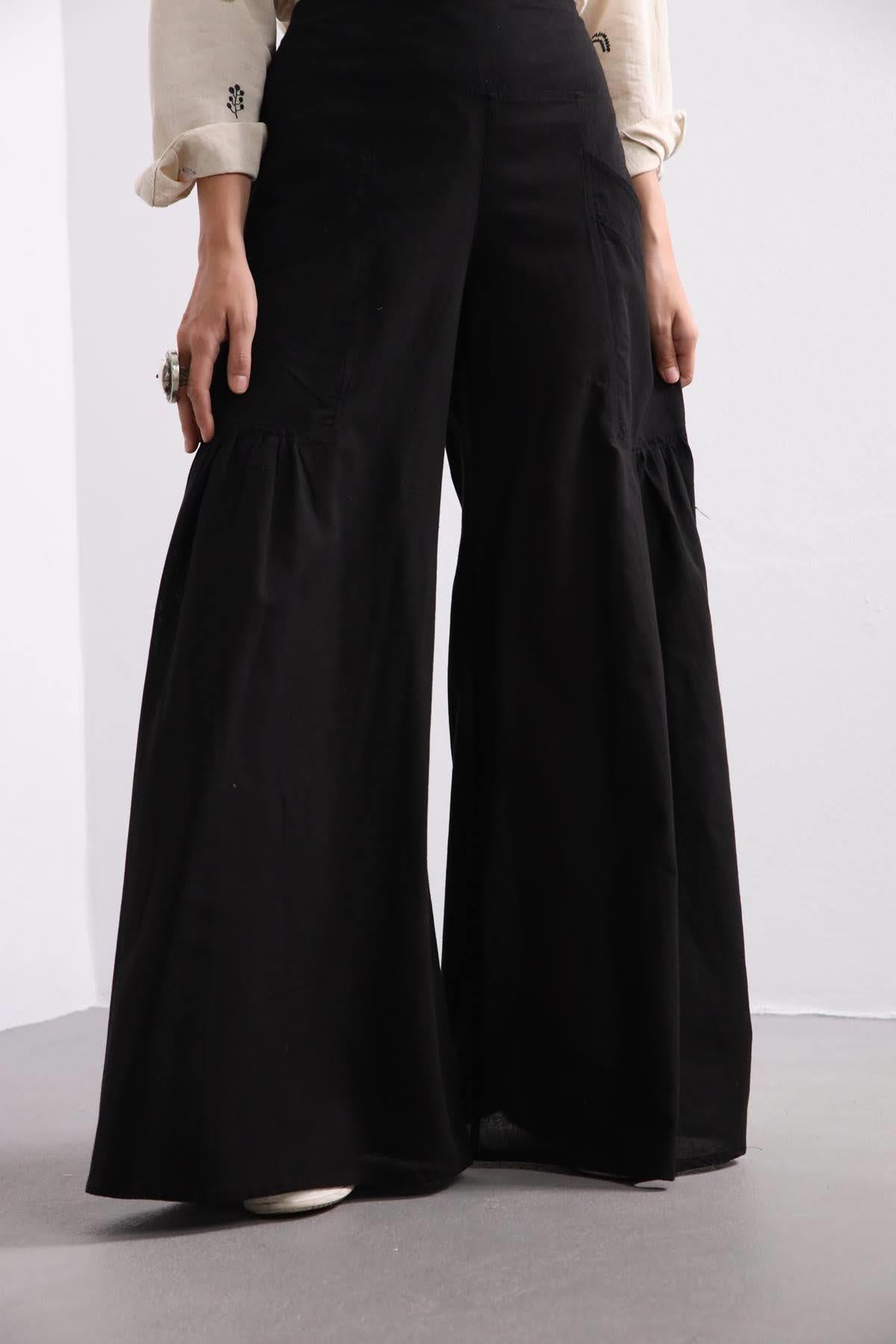 Black Nora Pants - Şaman Butik | Boho Fashion Black Nora Pants