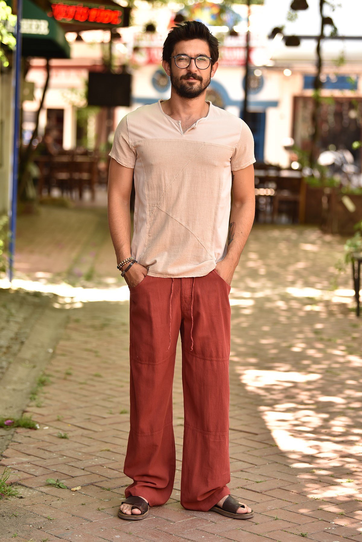 Kiremit Nepali Rahat Kesim Erkek Pantolon