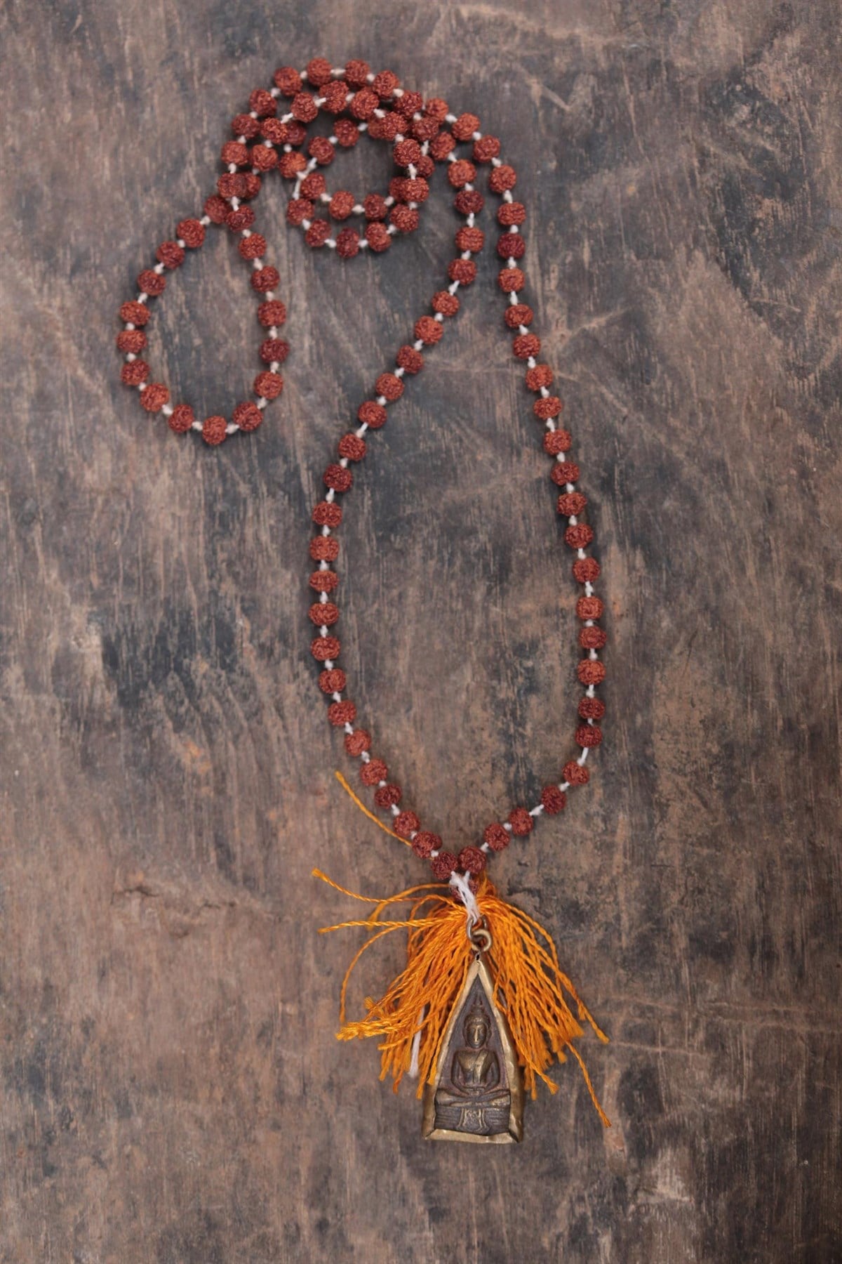 Rudraksha Antika Buda Detaylı Tasarım Kolye - Şaman Butik Rudraksha Antika Buda Detaylı Tasarım Kolye