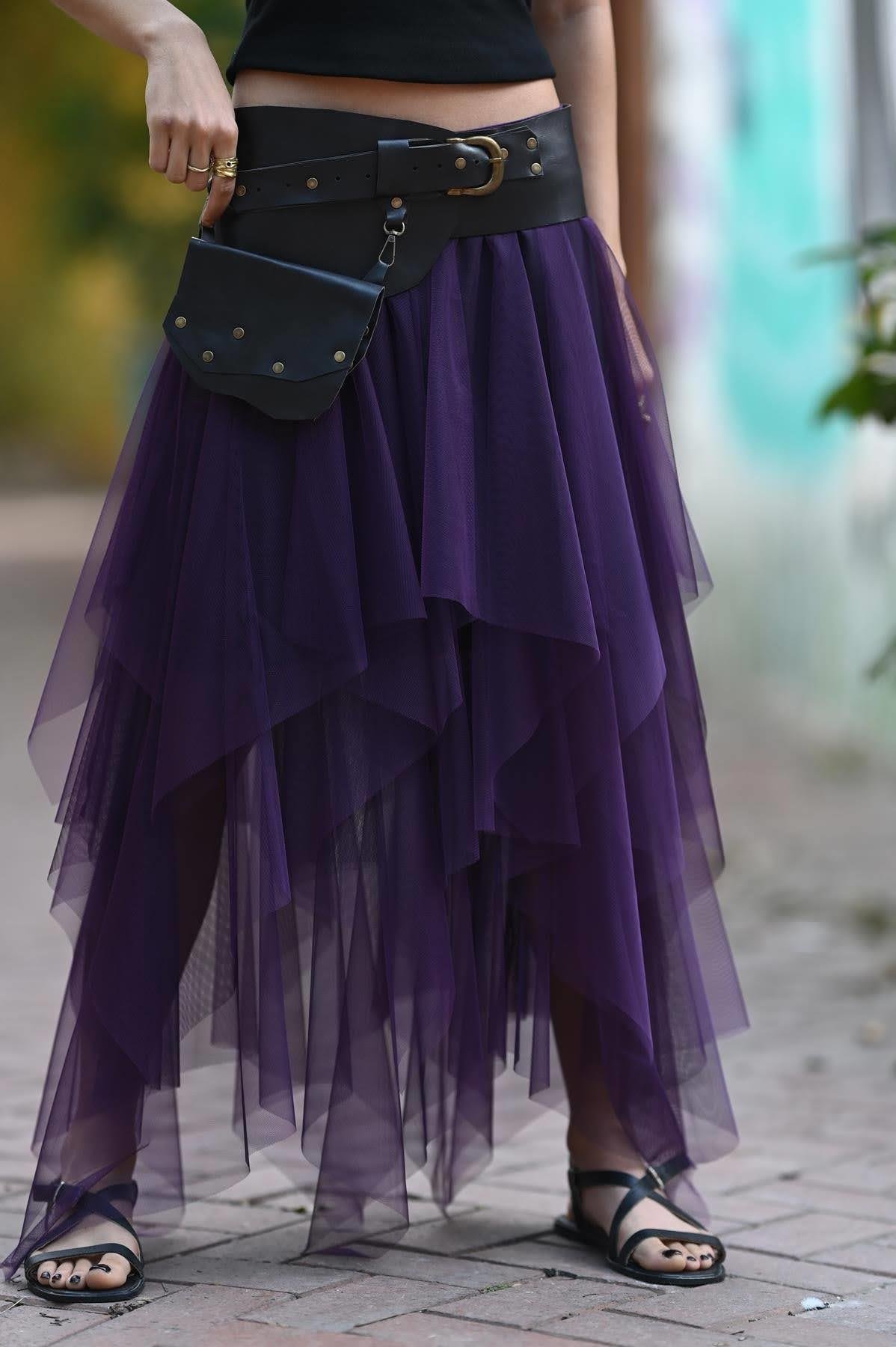 Koyu Kahverengi Deri Cepli Kemer