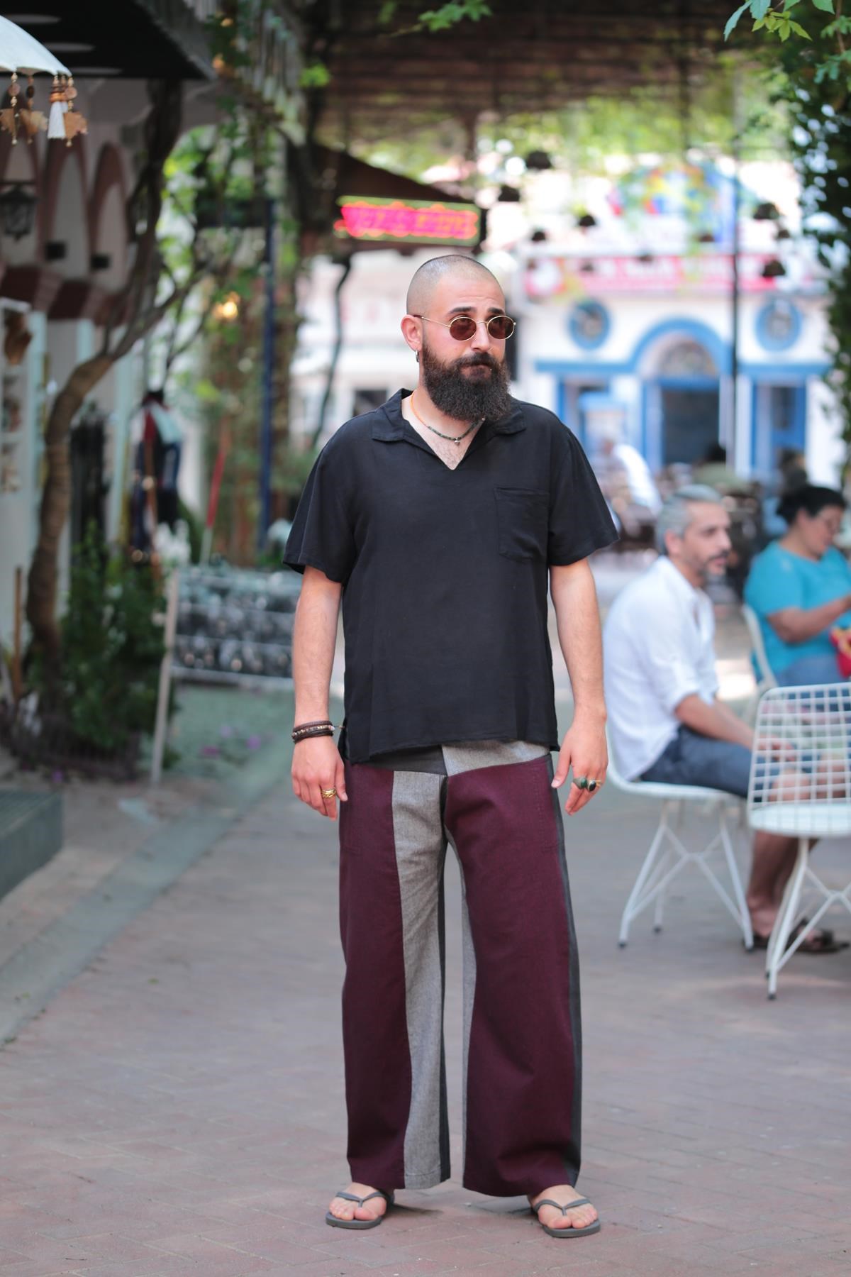  Bordo Rahat Kesim Beli Bağlamalı Balıkçı Pantolon