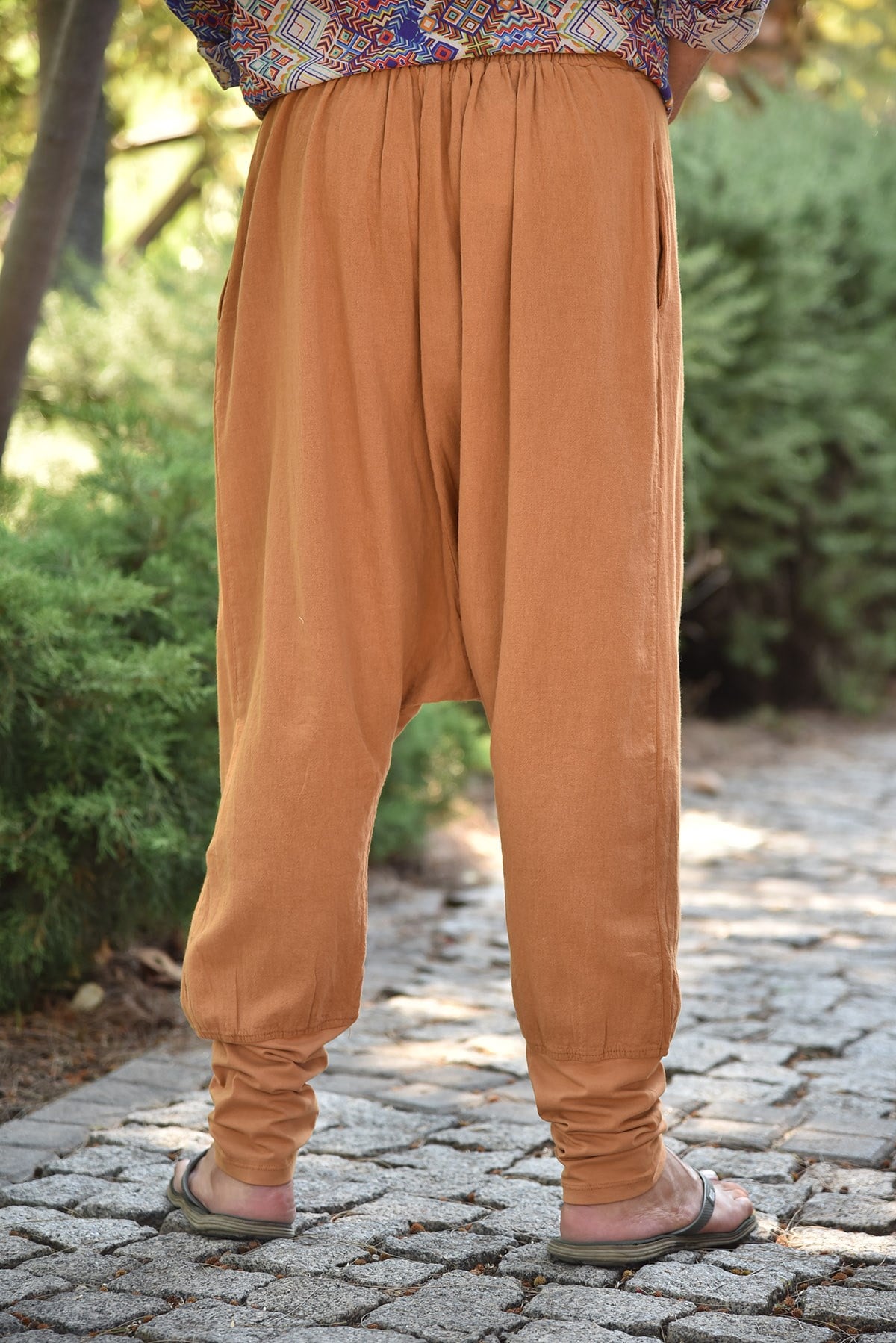 Hardal Çapraz Pileli Tek Düğme Pantolon - Şaman Butik Hardal Çapraz Pileli Tek Düğme Pantolon
