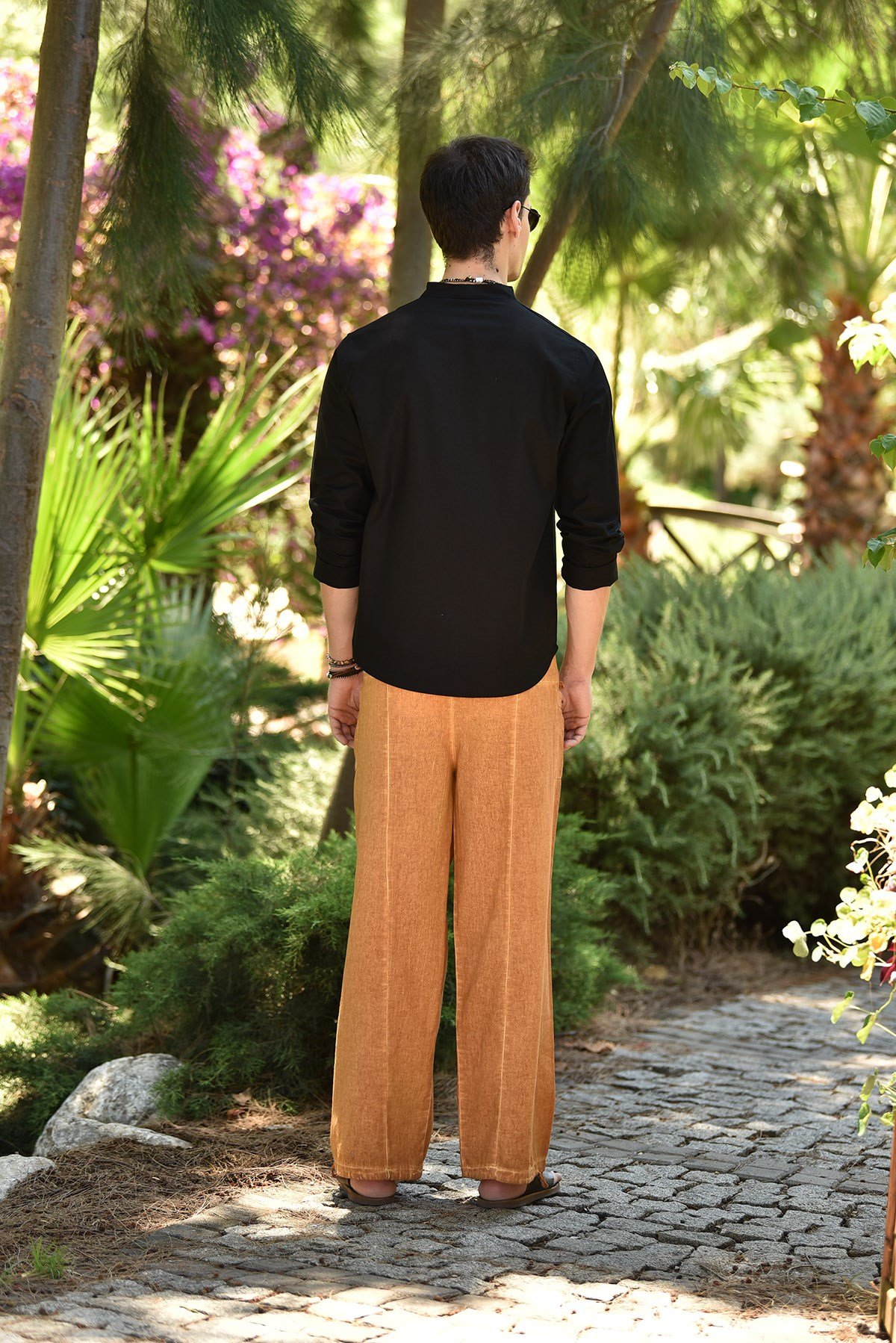 Hardal Yağ Yıkama Balıkçı Pantolon - Şaman Butik Hardal Yağ Yıkama Balıkçı Pantolon