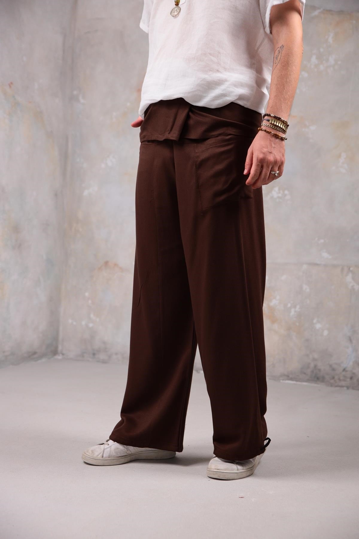  Kahverengi Kışlık Balıkçı Pantolon