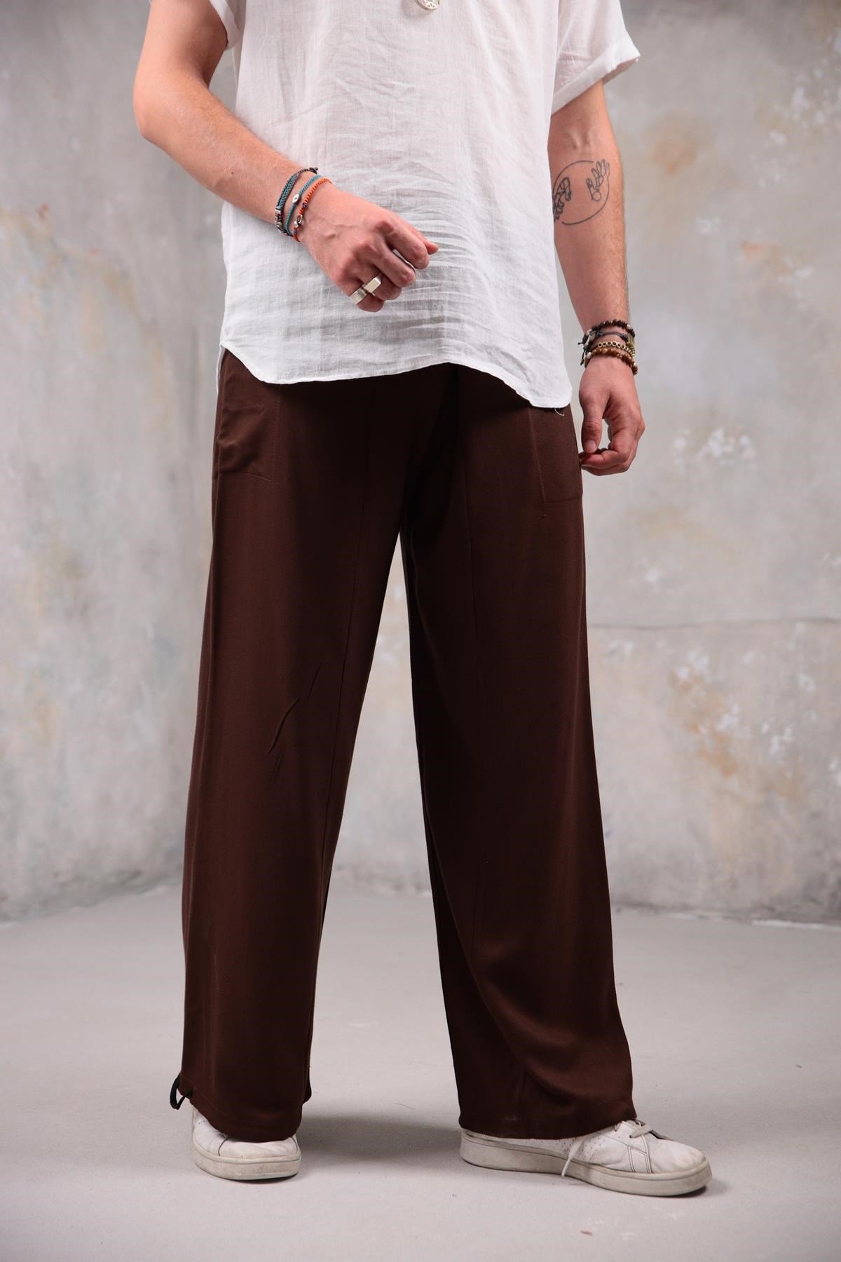  Kahverengi Kışlık Balıkçı Pantolon