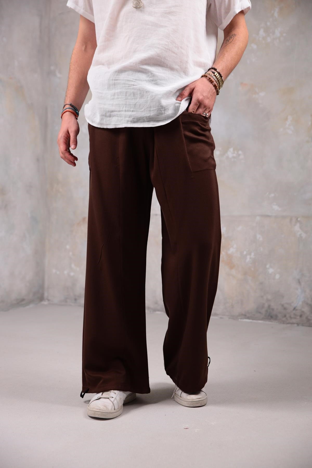  Kahverengi Kışlık Balıkçı Pantolon