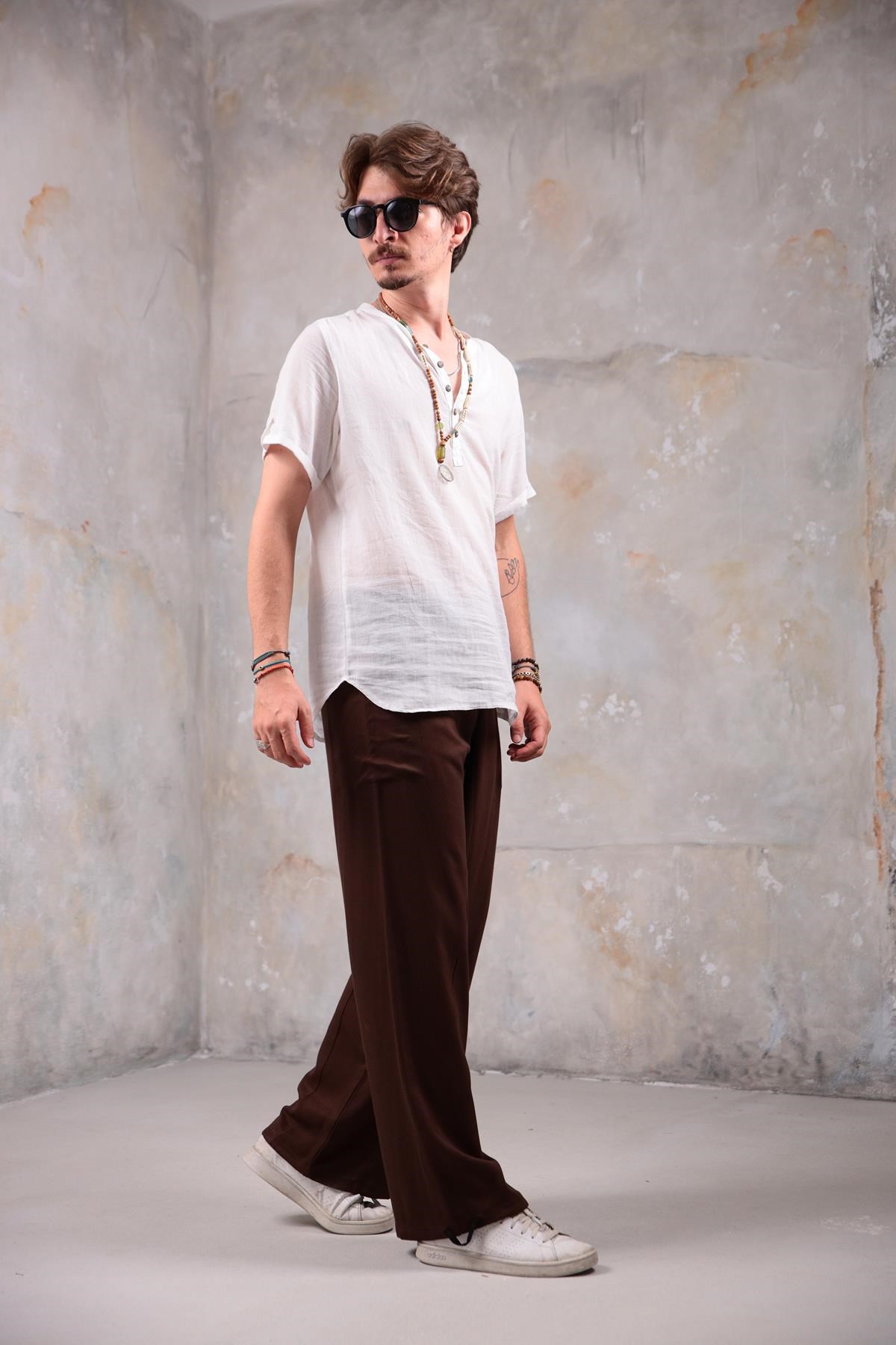  Kahverengi Kışlık Balıkçı Pantolon