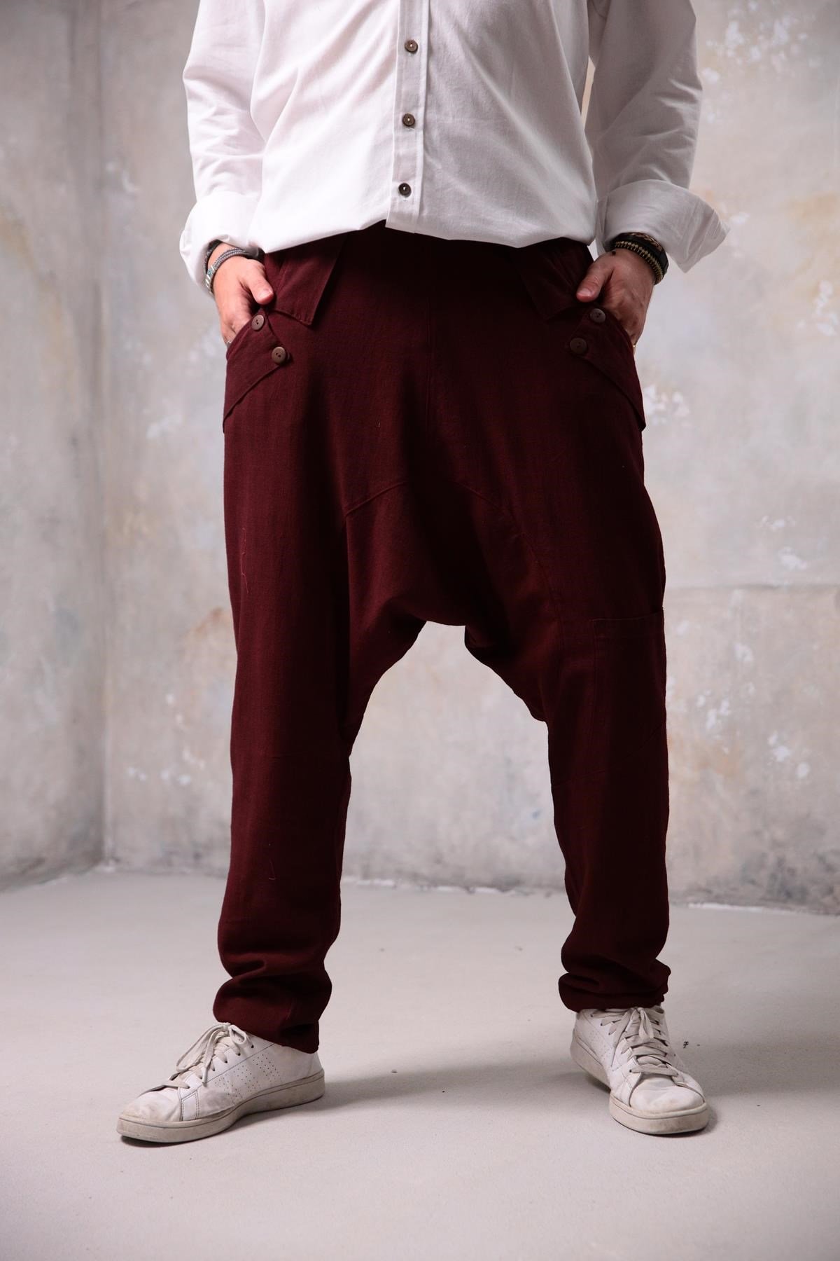  Koyu Bordo Loris Erkek Pantolon