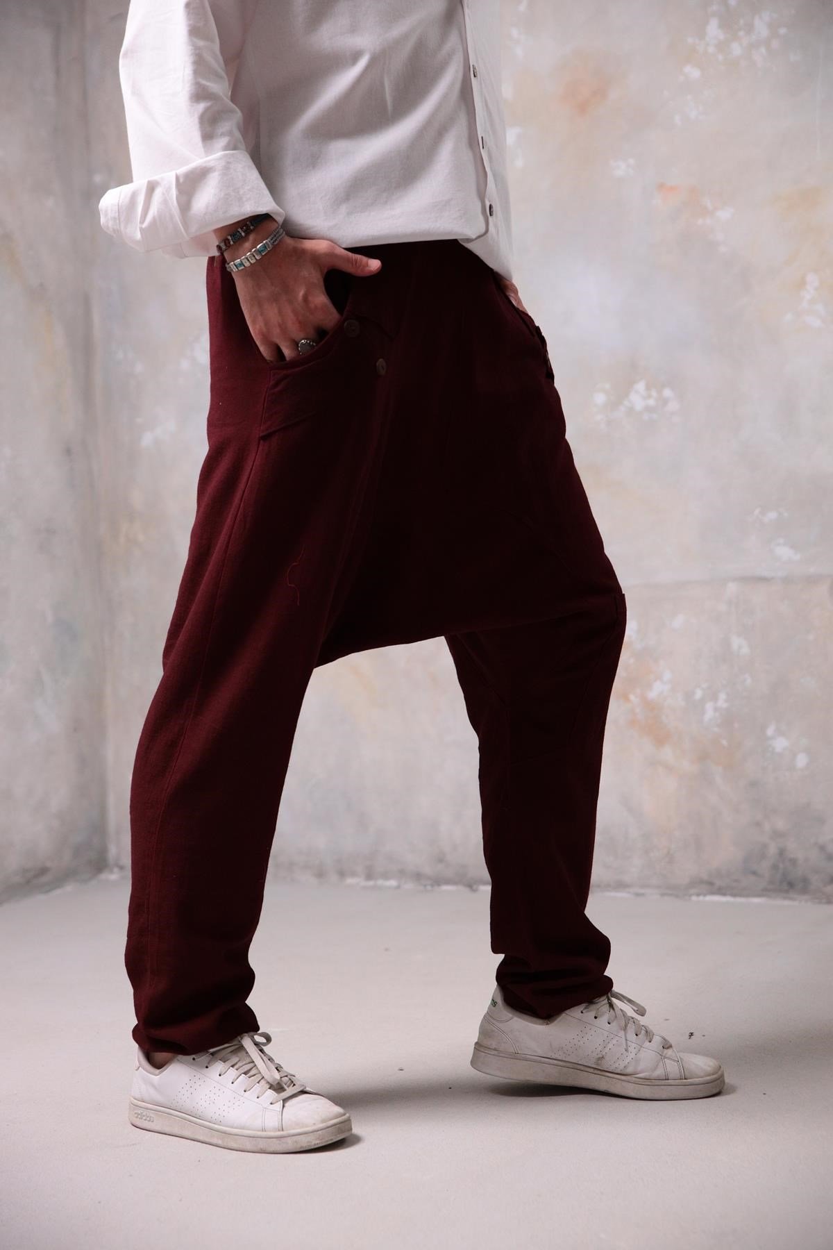  Koyu Bordo Loris Erkek Pantolon