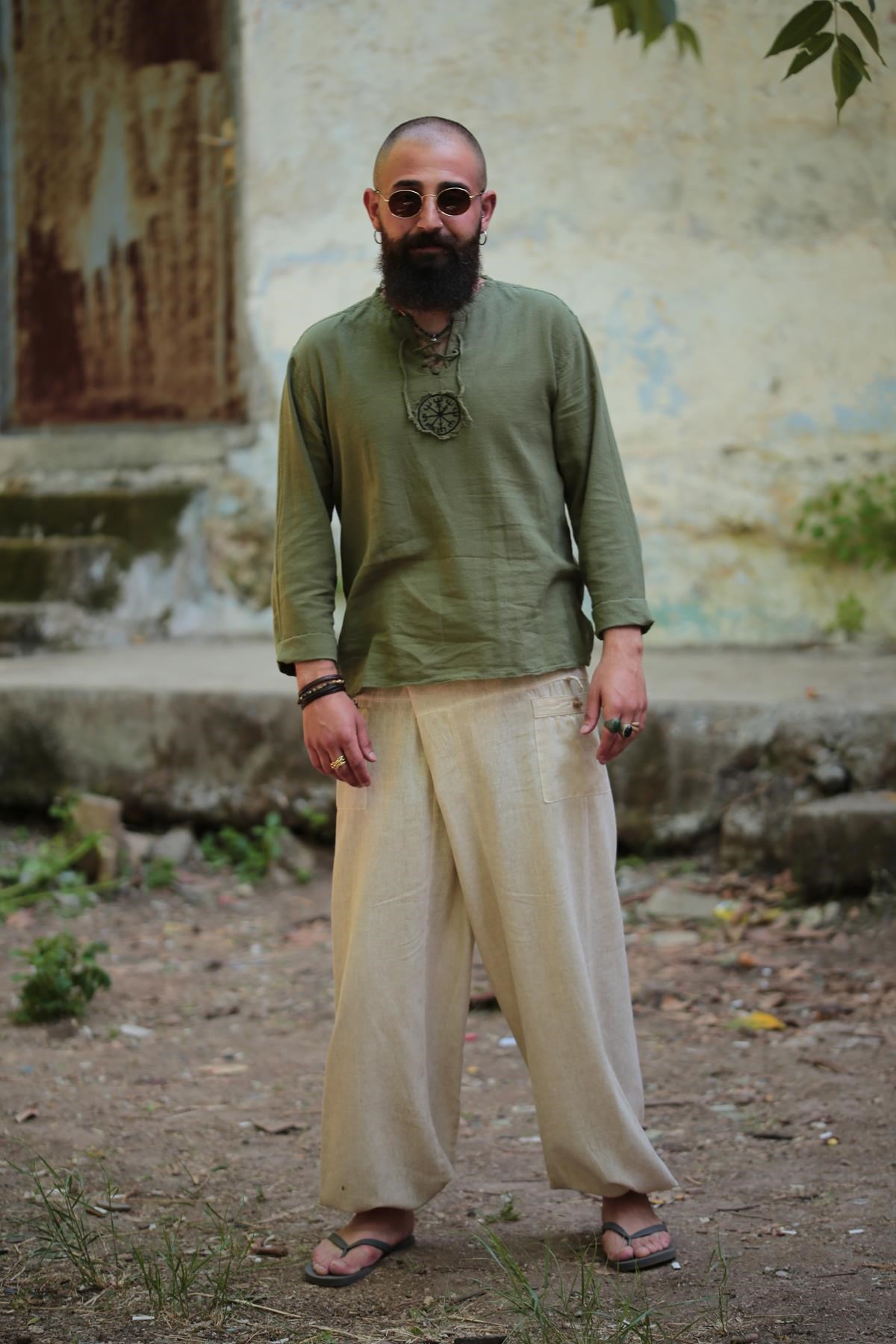  Krem Rengi Balıkçı Pantolon