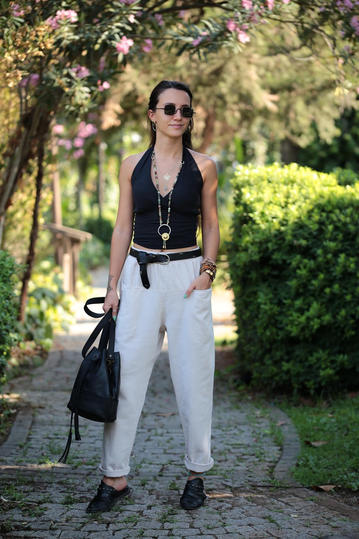  Krem Torba Cep Pantolon