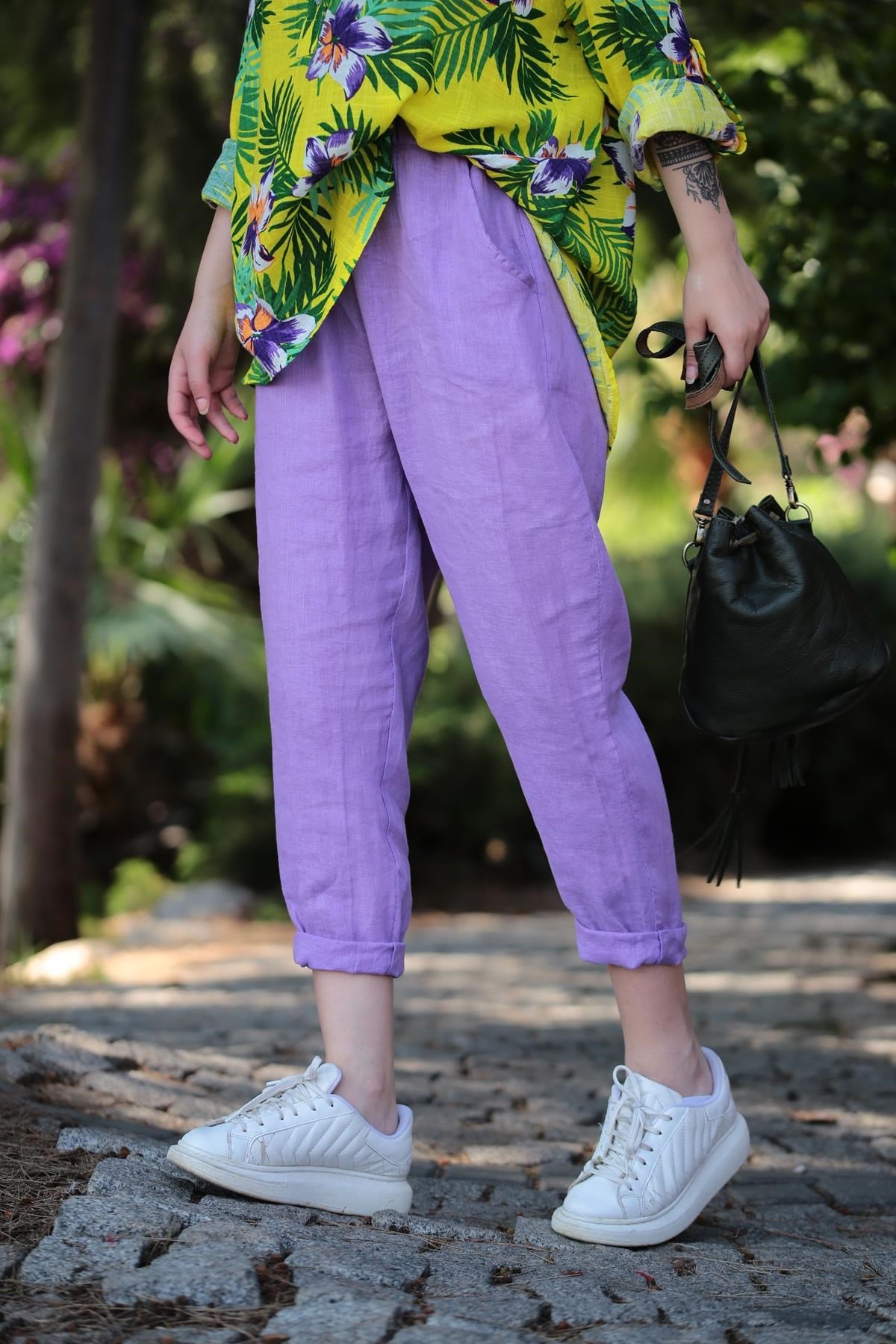  Lila Keten Judith Pantolon