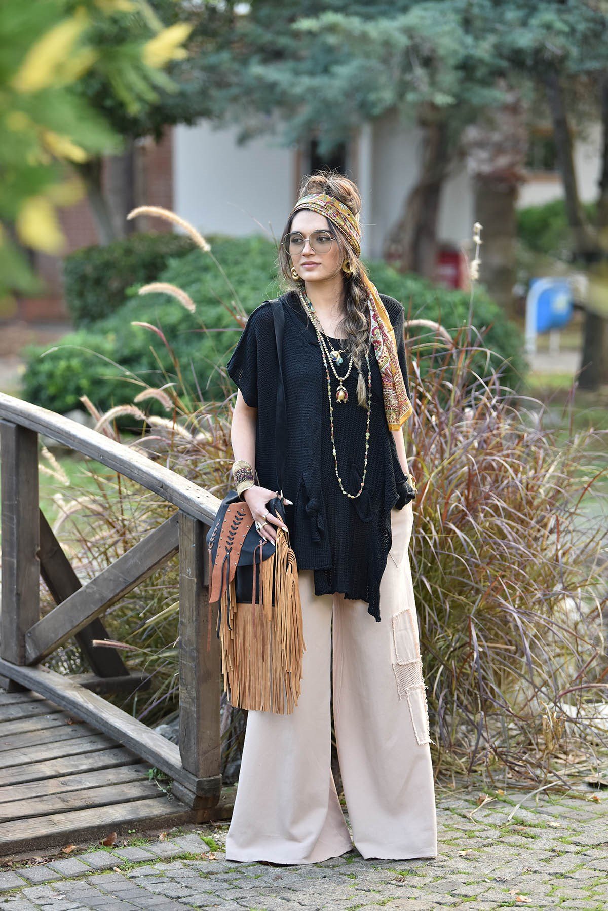  Pudra Krem Bol Paça File Detay Pantolon