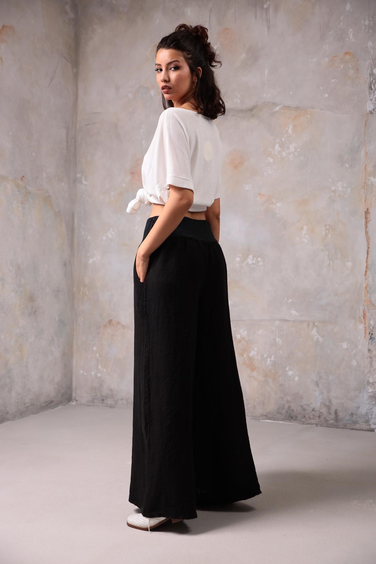 Black Asena Pants - Saman Butik | Boho Fashion Black Asena Pants