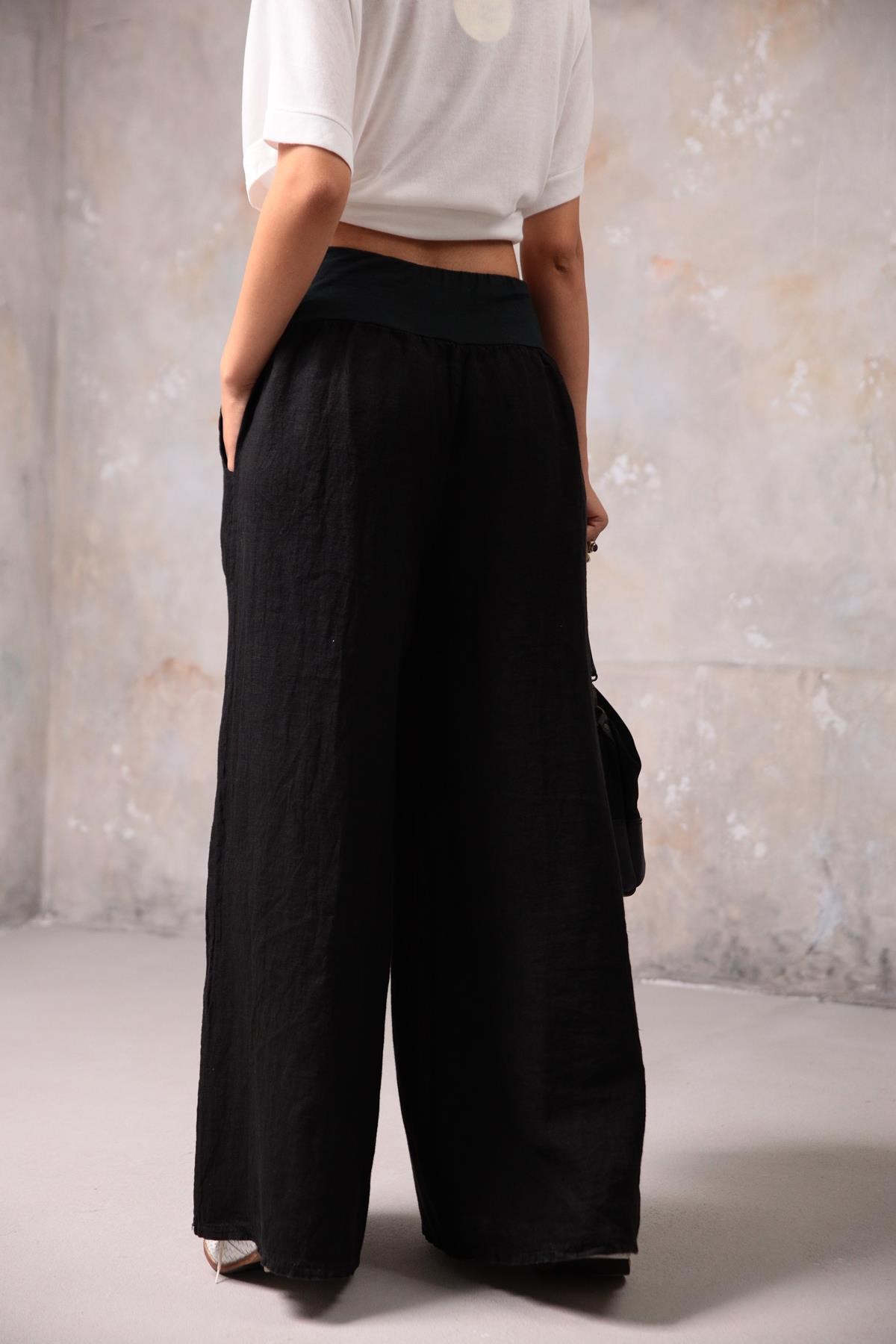 Black Asena Pants - Saman Butik | Boho Fashion Black Asena Pants