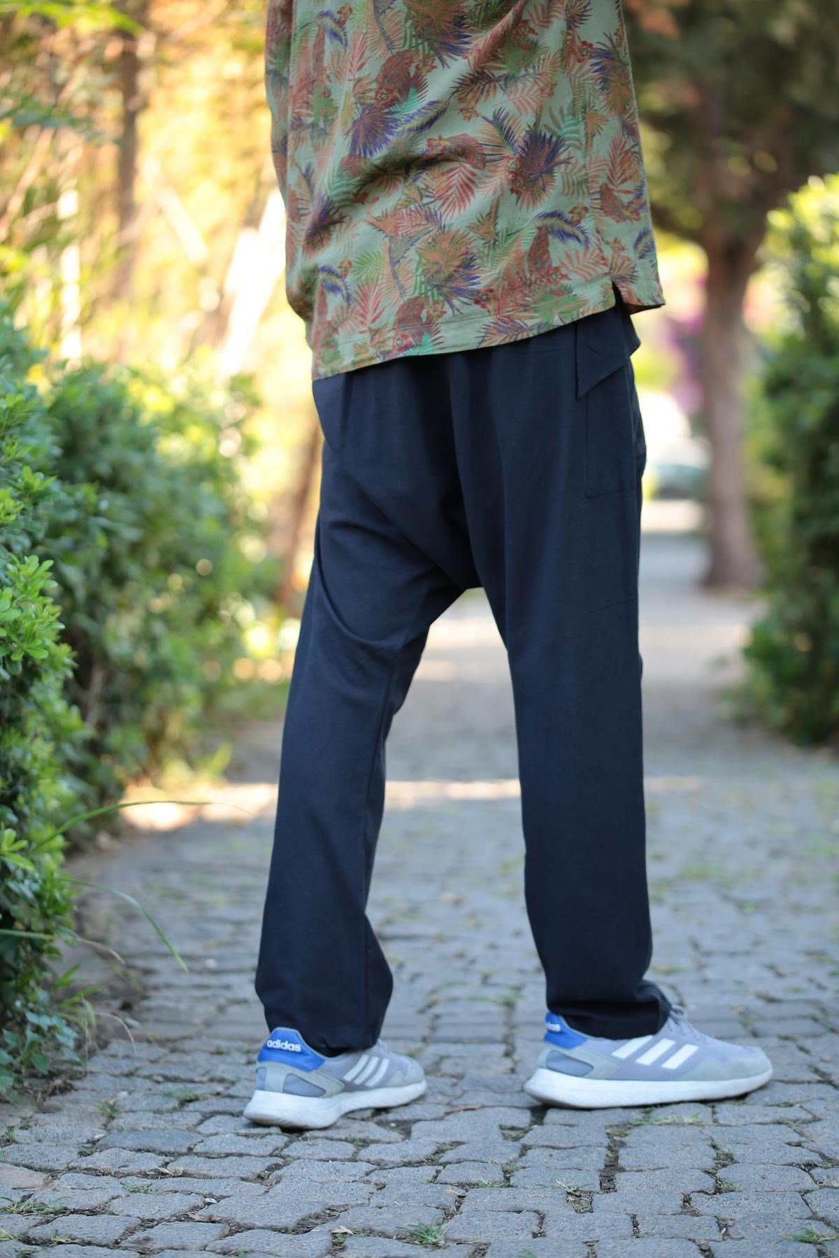  Siyah Cebi Kapaklı Erkek Şalvar