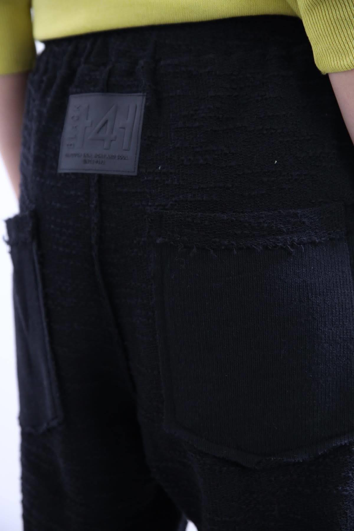 Black Tie and Stitch Detail Trousers - Şaman Butik | Shop Online Black Tie and Stitch Detail Trousers