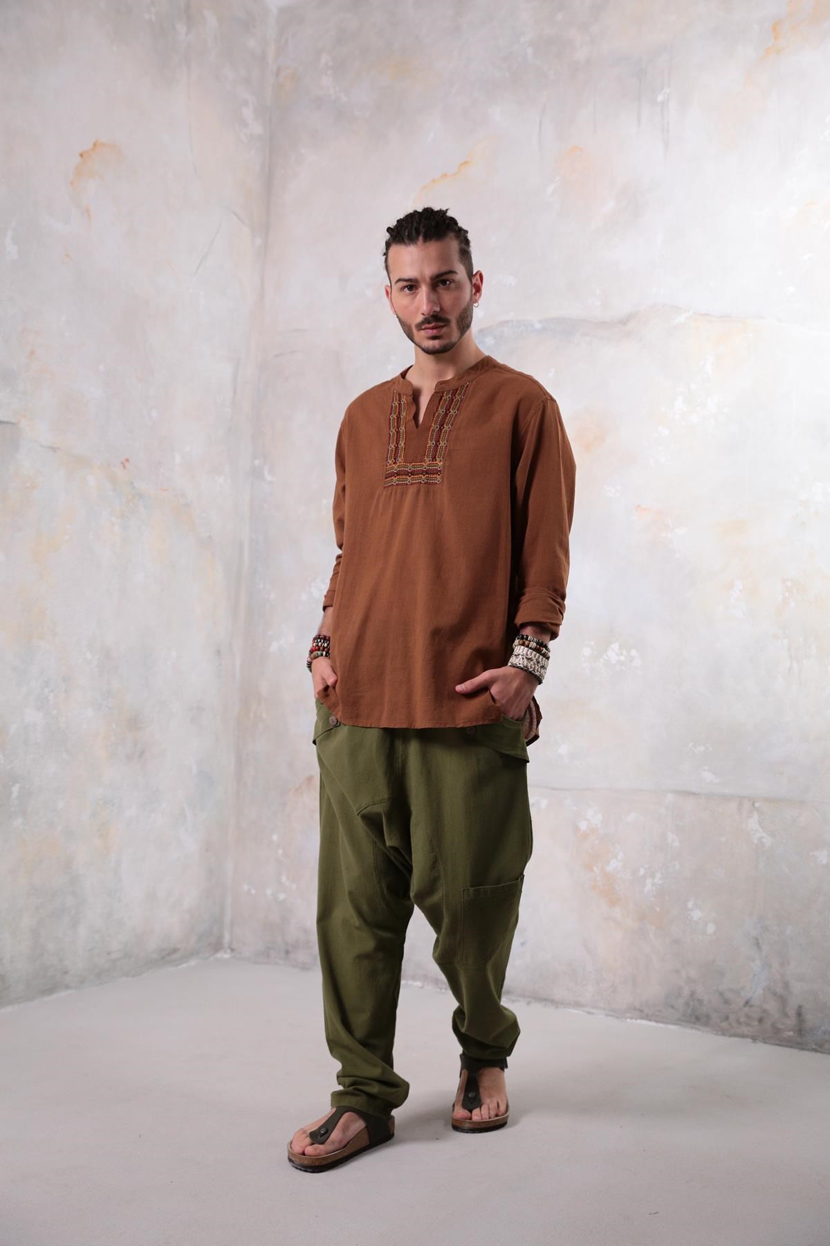  Yeşil Loris Erkek Pantolon